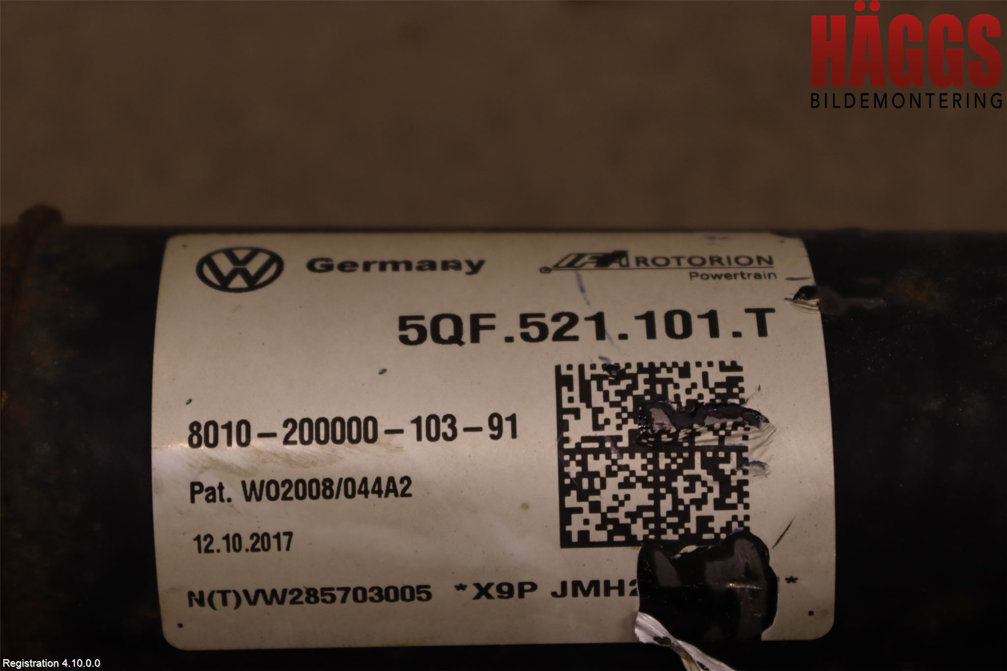 Volkswagen VW TIGUAN 16-24 Mellanaxel Komp