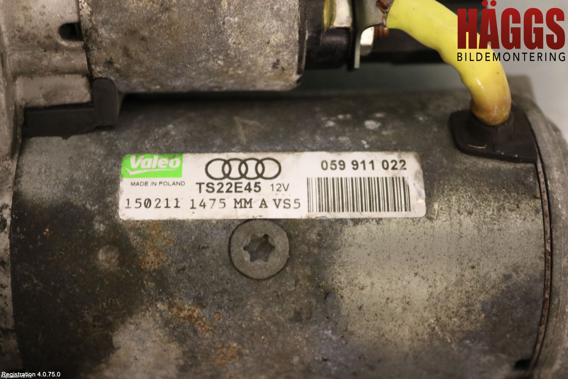 Audi A4/S4 08-11 Startmotor Diesel