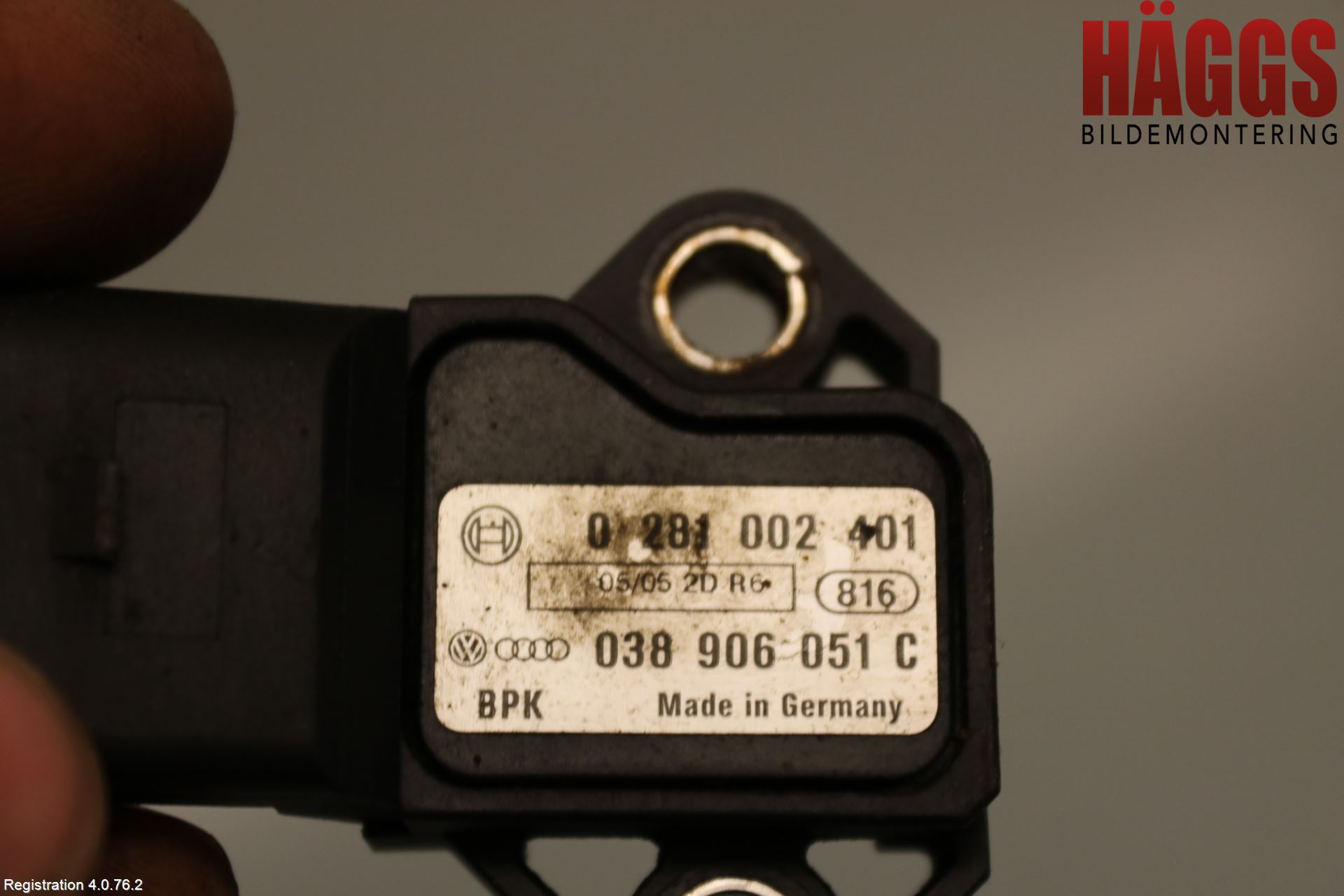 Volkswagen VW TRANSP/CARAVELLE (T5) 04-15 Injmappsensor