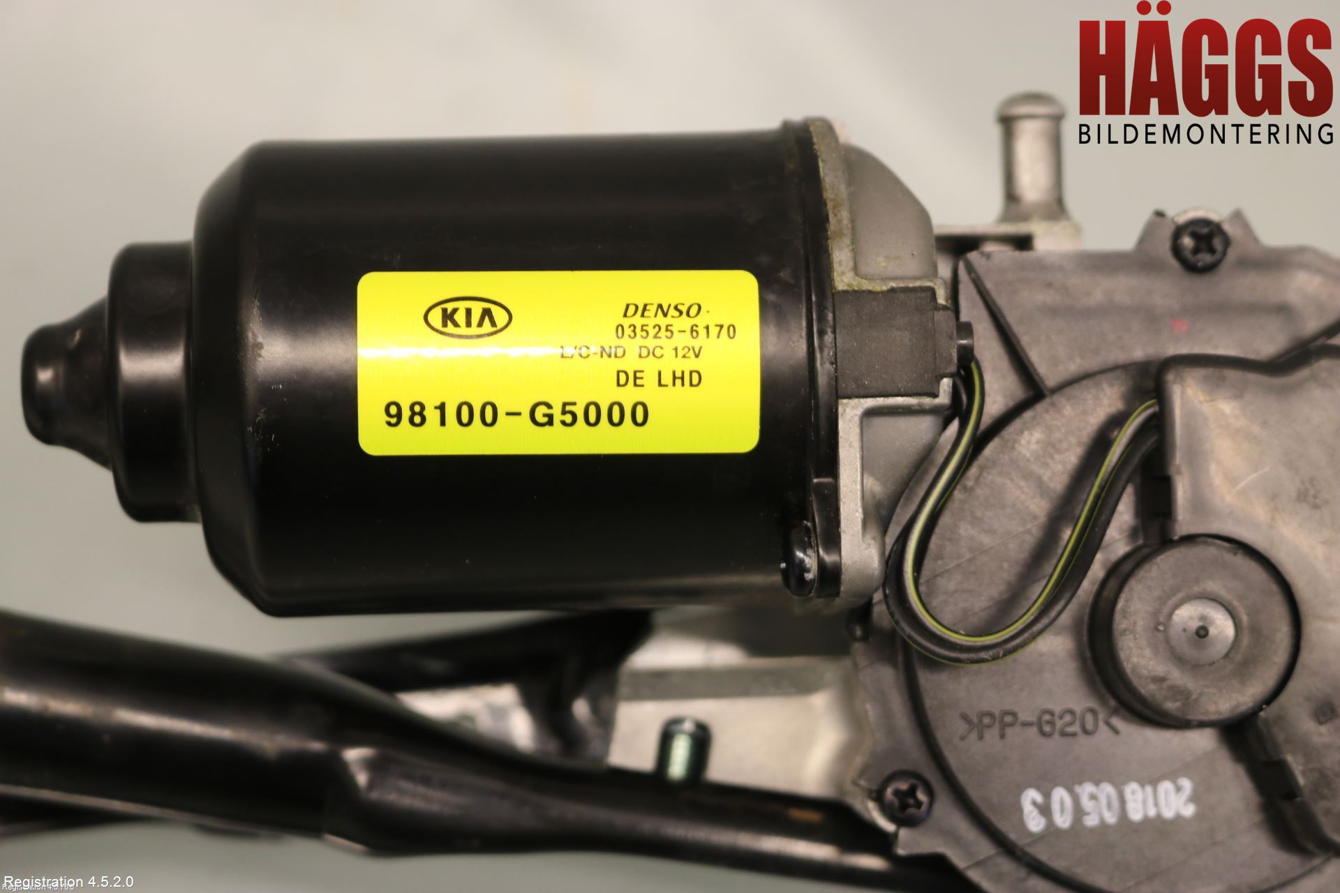 Kia NIRO (DE) 17-22 Torkarmotor Vindruta