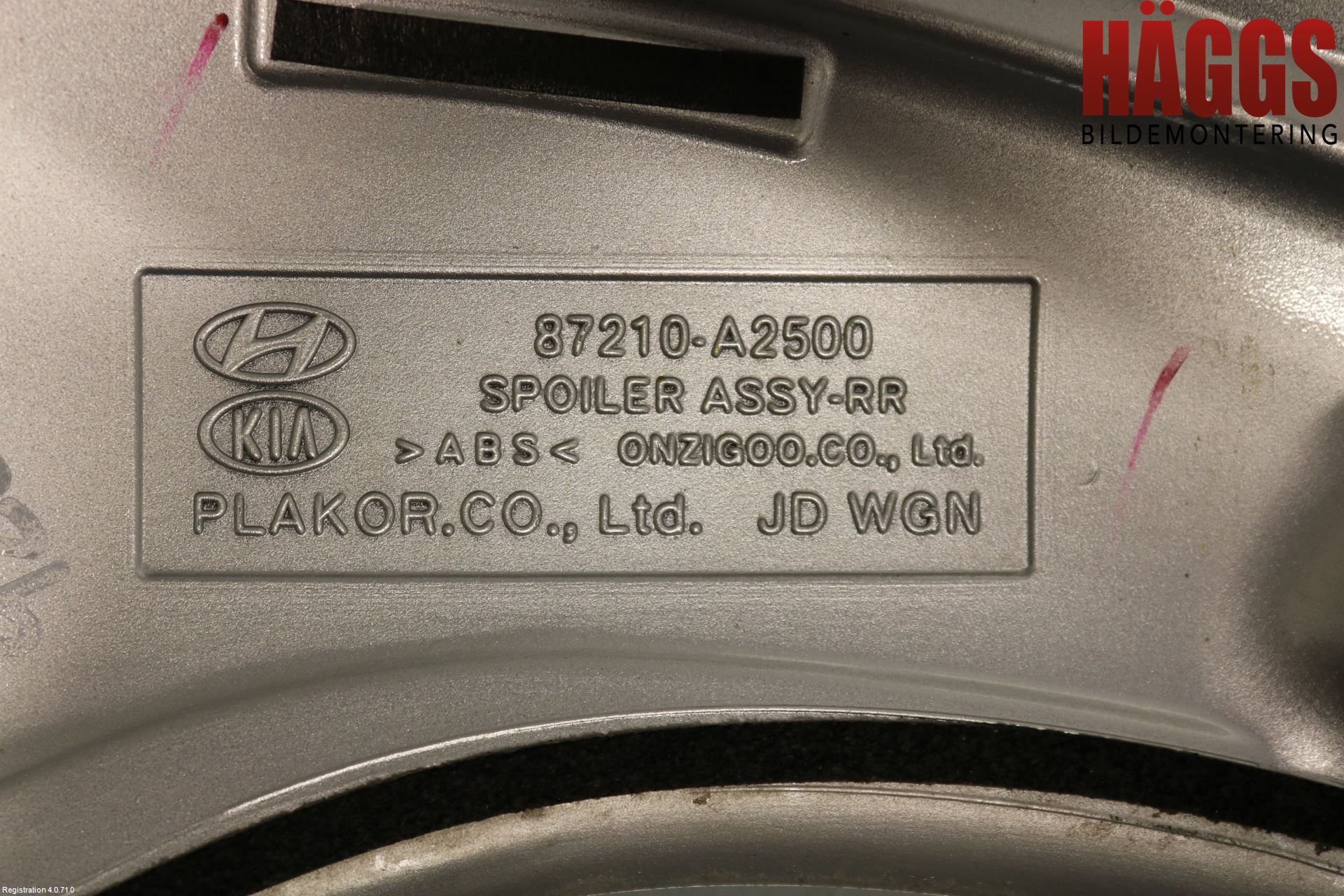 Kia CEED 12-18 Spoiler Baklucka