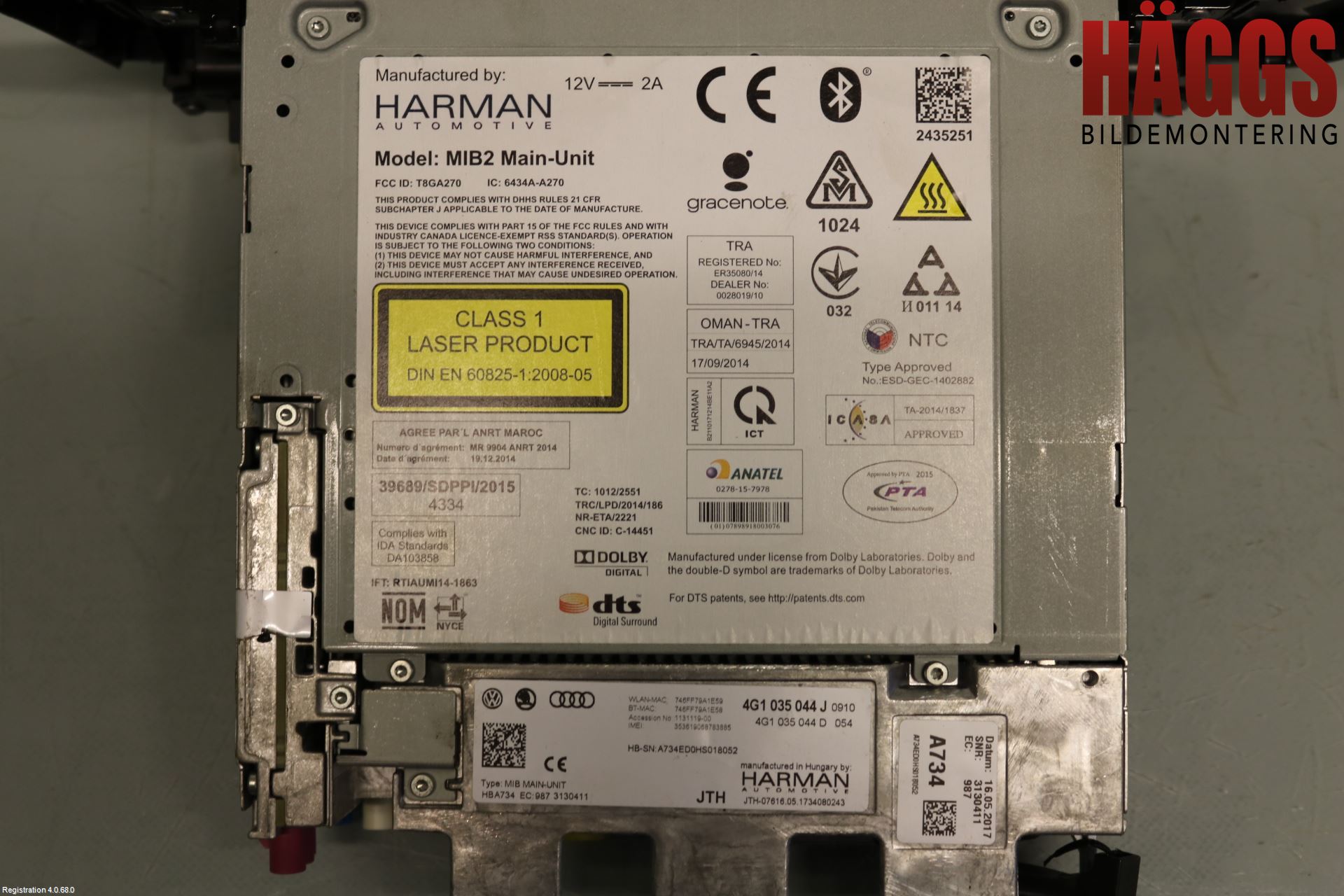 Audi A6/S6 4G 11-18 Cd Radio - Multimediapanel