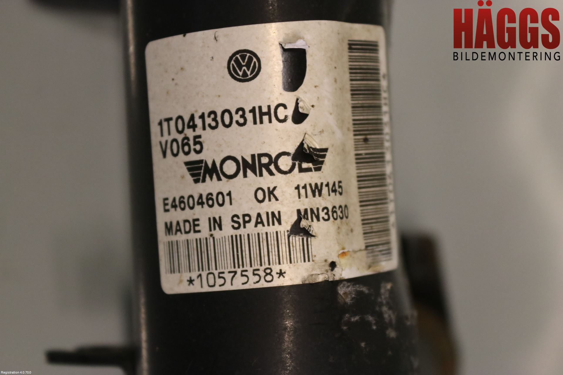 Volkswagen VW SCIROCCO 09-17 Fjäderben Fram Vänster