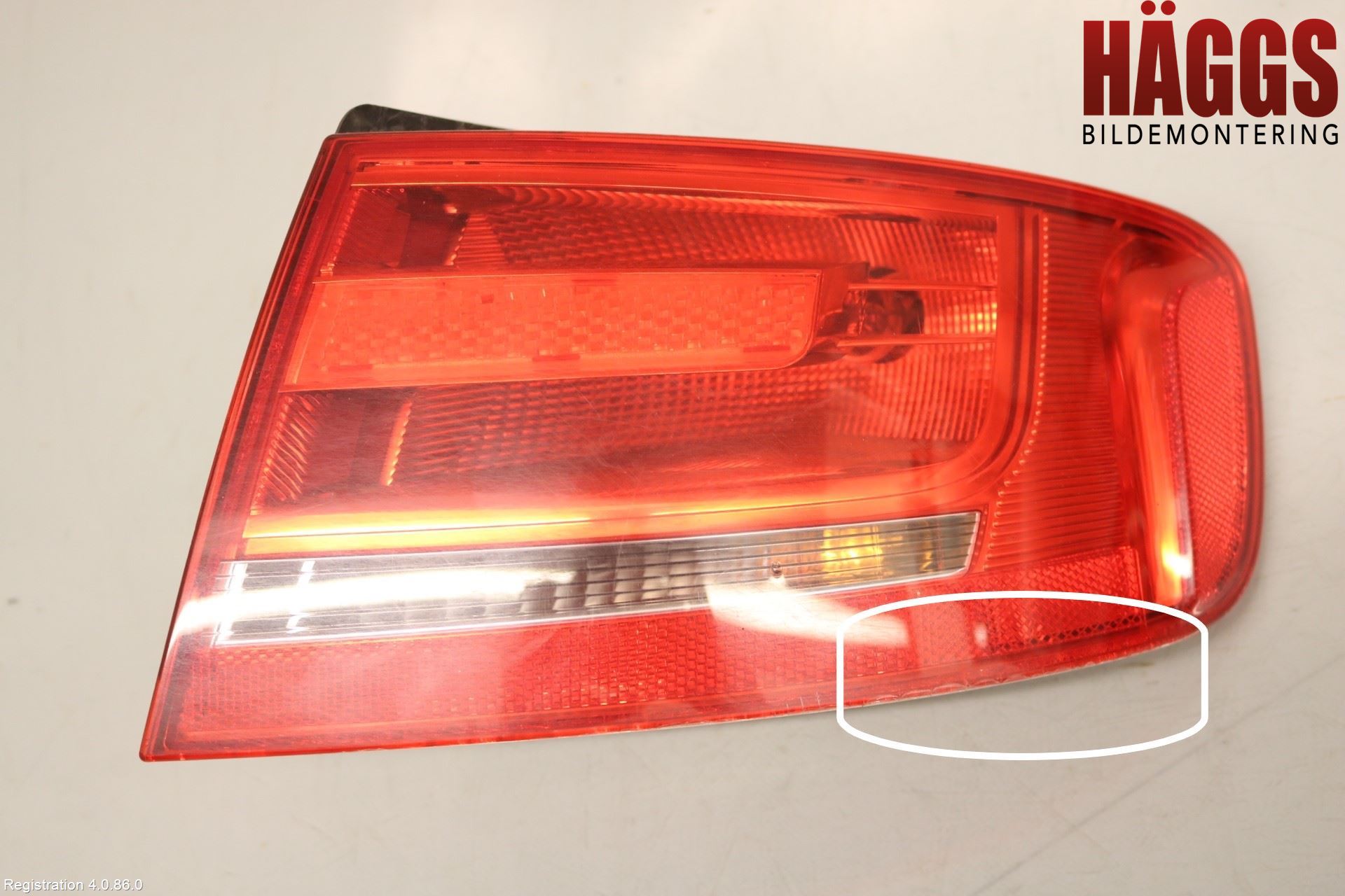Audi A4/S4 08-11 Bakljus Höger