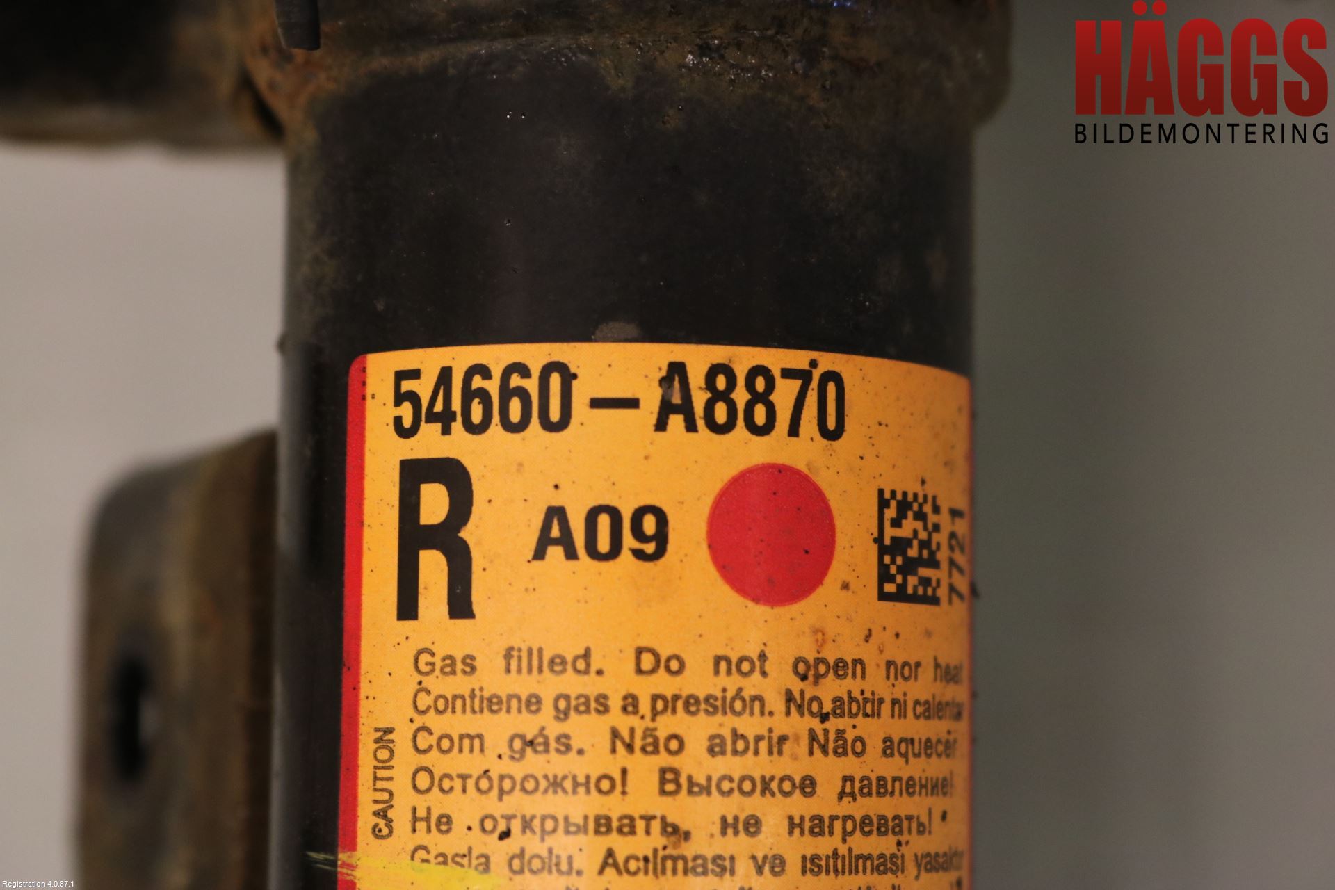 Kia OPTIMA 16-20 Fjäderben Fram Höger