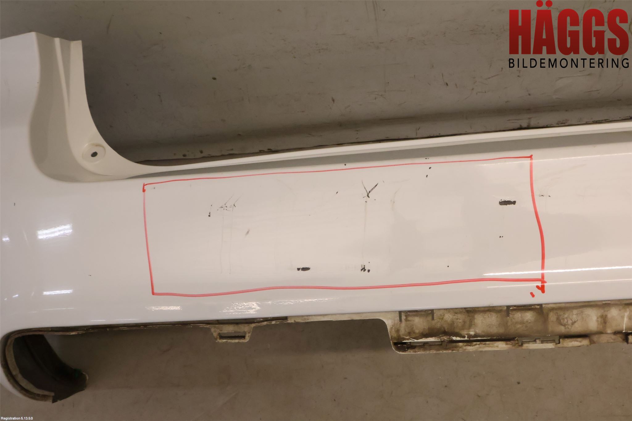 Volvo V70 14-16 Stötfångarbeklädnad Bak