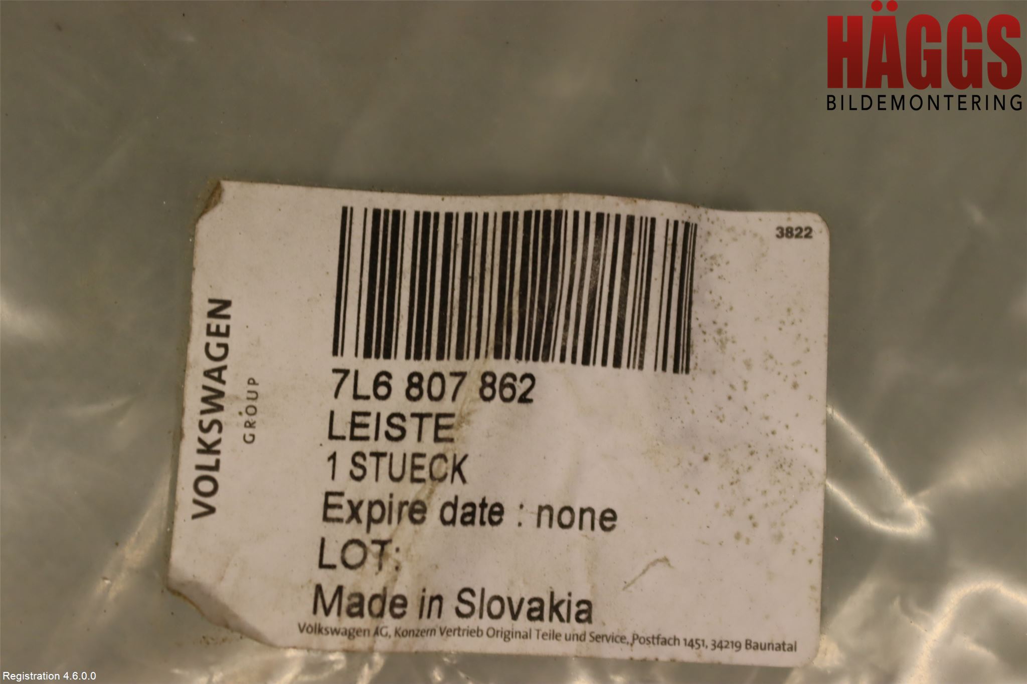 Volkswagen VW TOUAREG 7L 03-10 Stötfångarfäste Bak Hö
