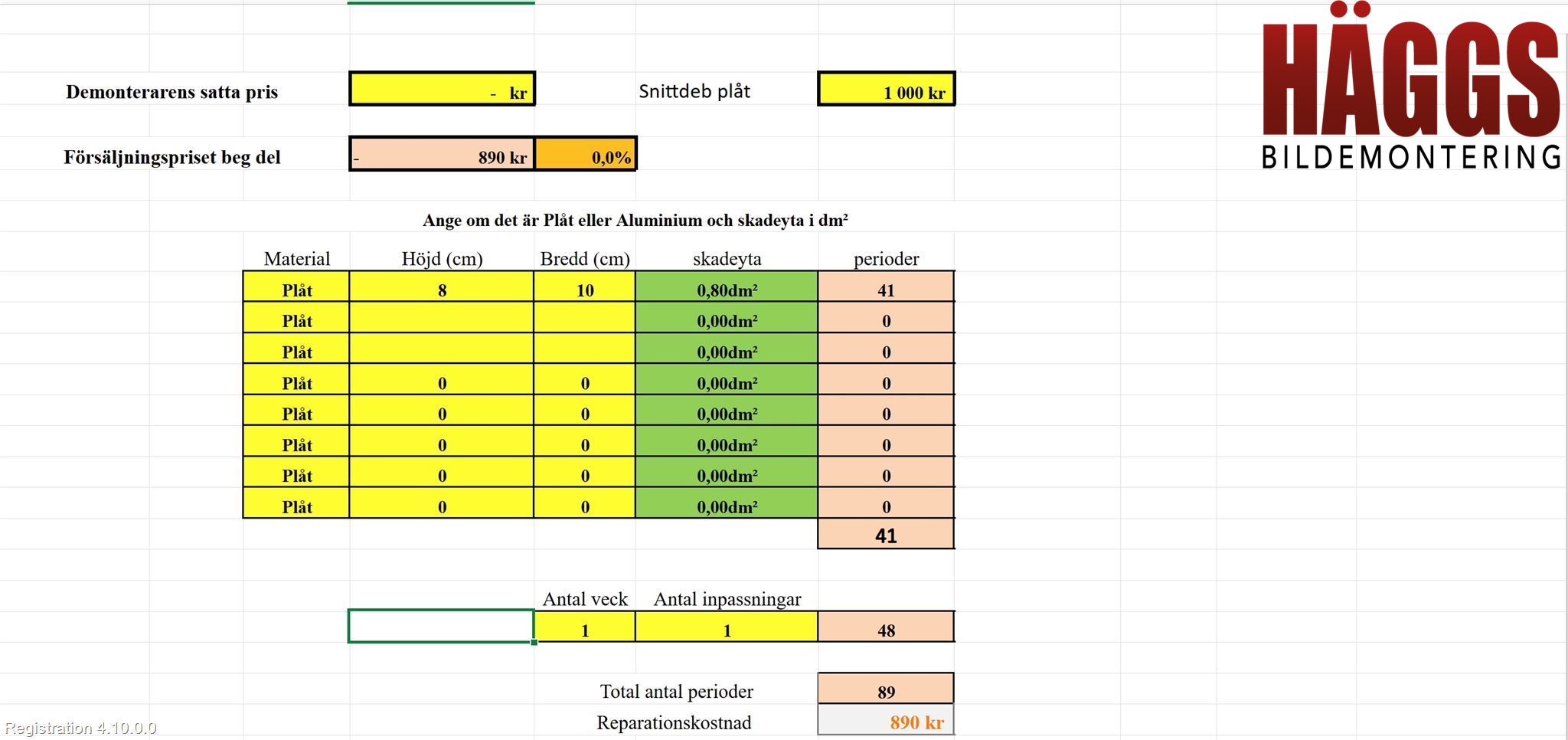 Toyota AYGO 15-21 Dörr Bak Höger