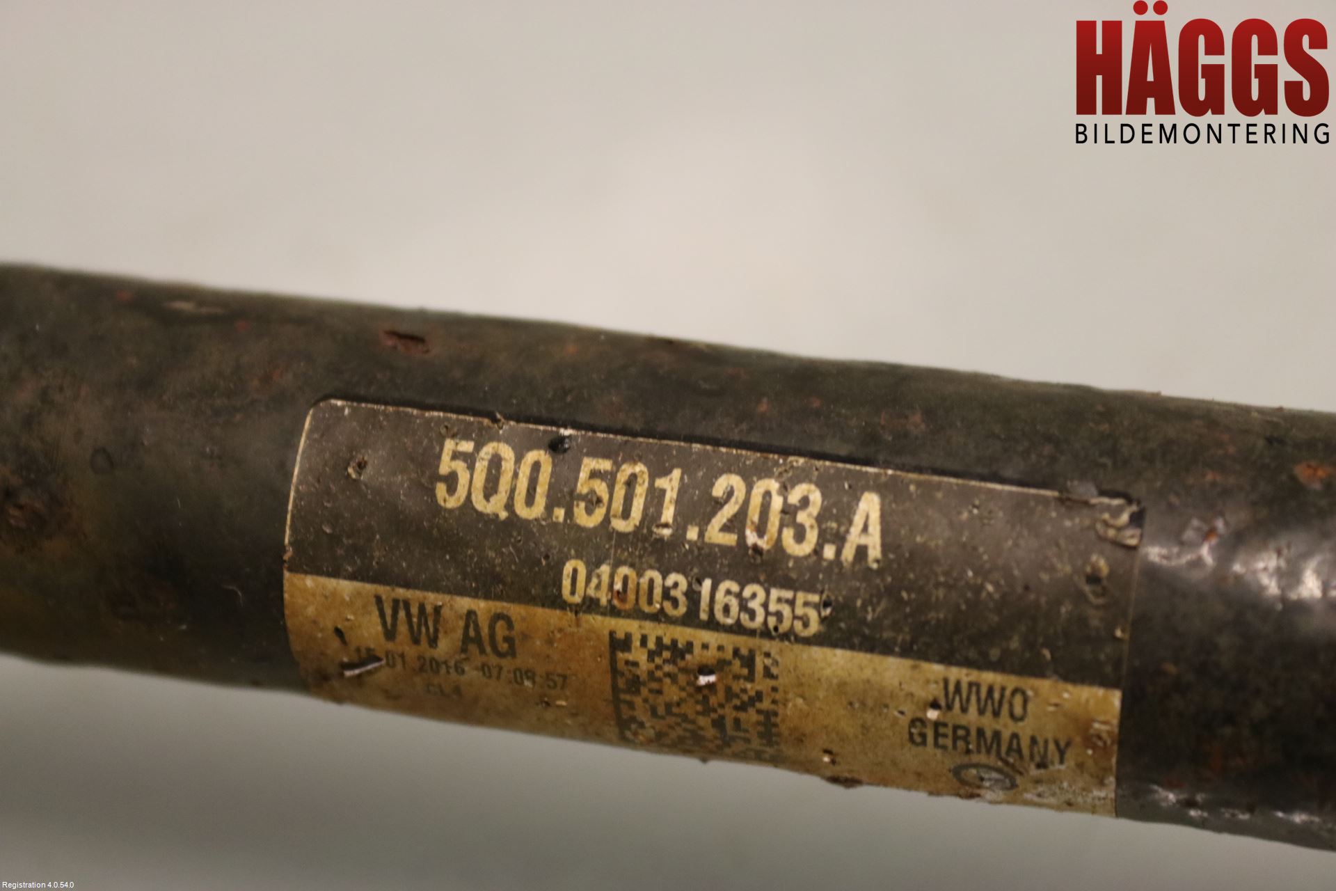Volkswagen VW GOLF / E-GOLF VII 13-20 Drivaxel Bak Vänster