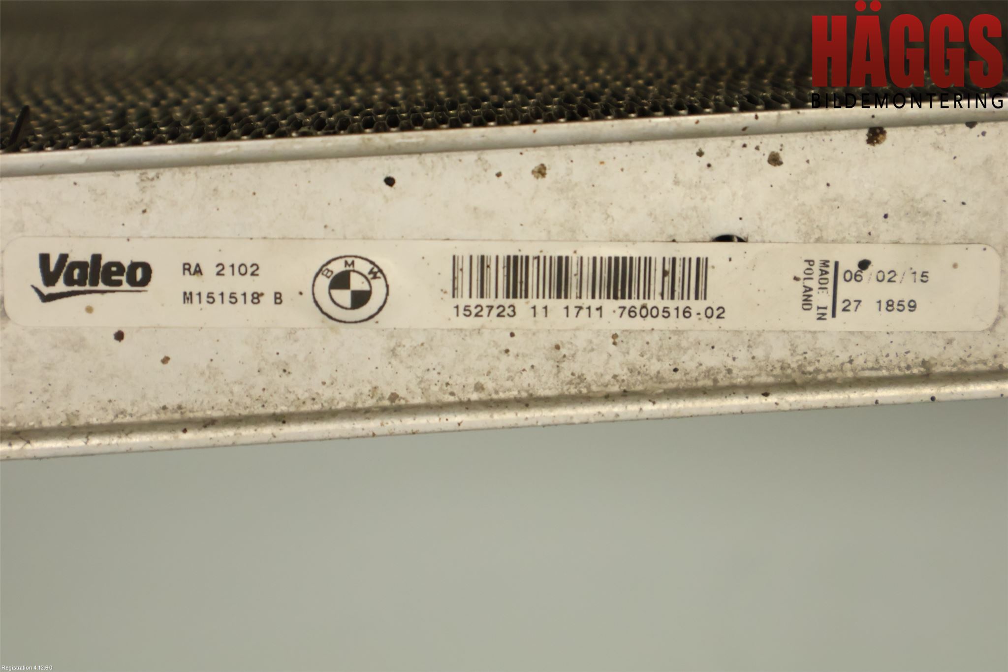 BMW 3 F30/F31/F80 12-19 Kylare Aut