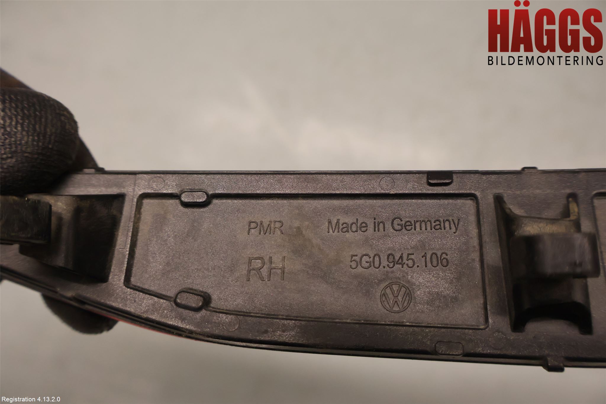 Volkswagen VW GOLF / E-GOLF VII 13-20 Dimljus/Reflex Bak