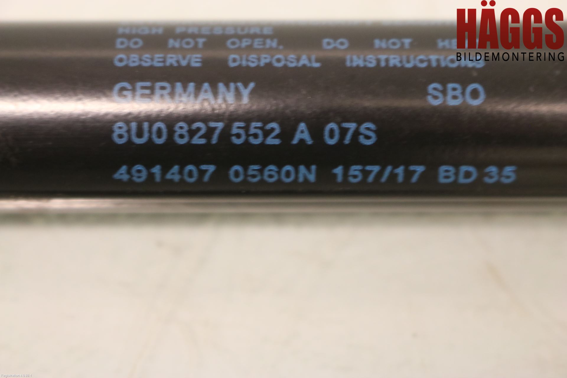 Audi Q3 8U 12-18 Gasfjäder Baklucka