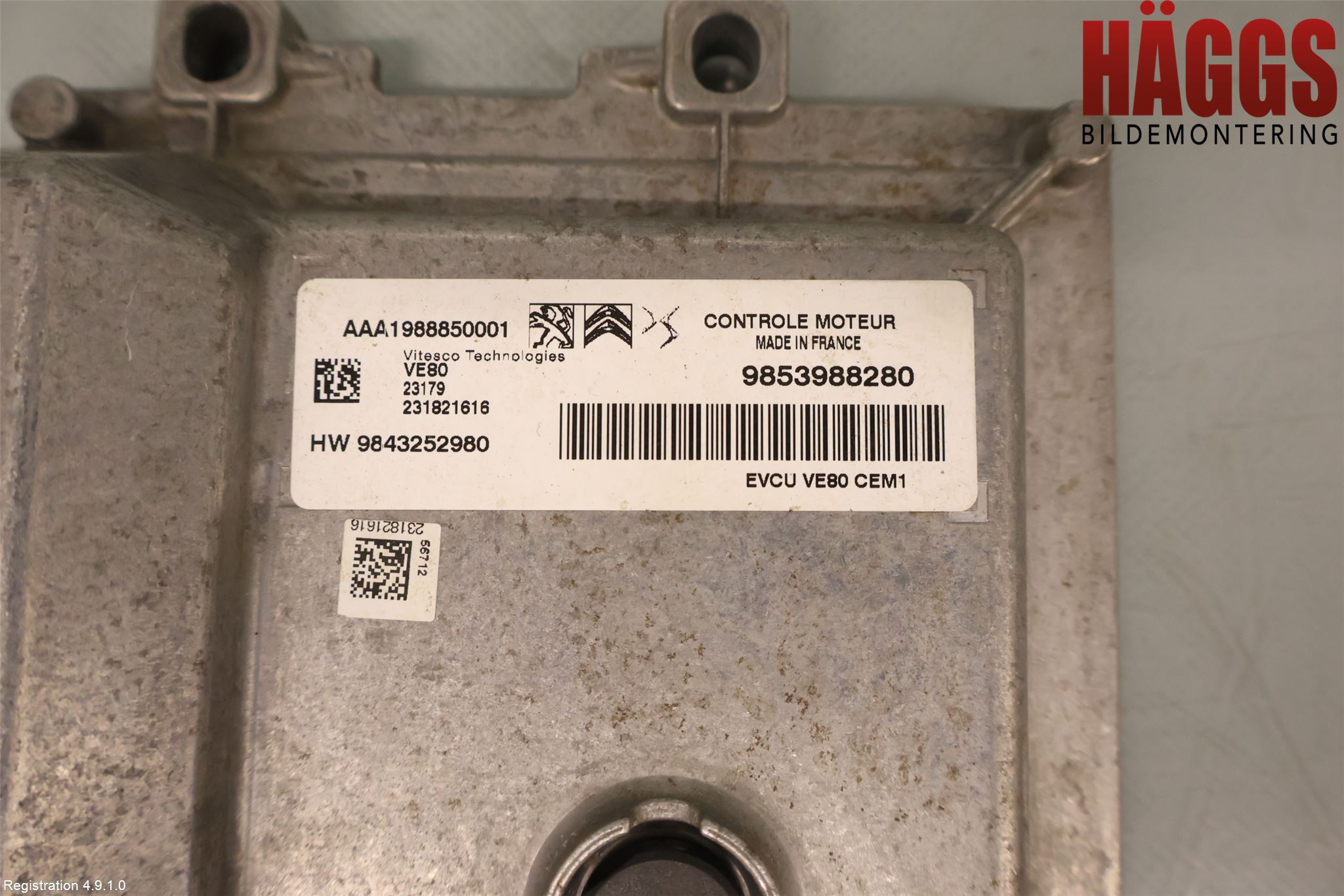 Opel COMBO E 19- Styrenhet Elmotor