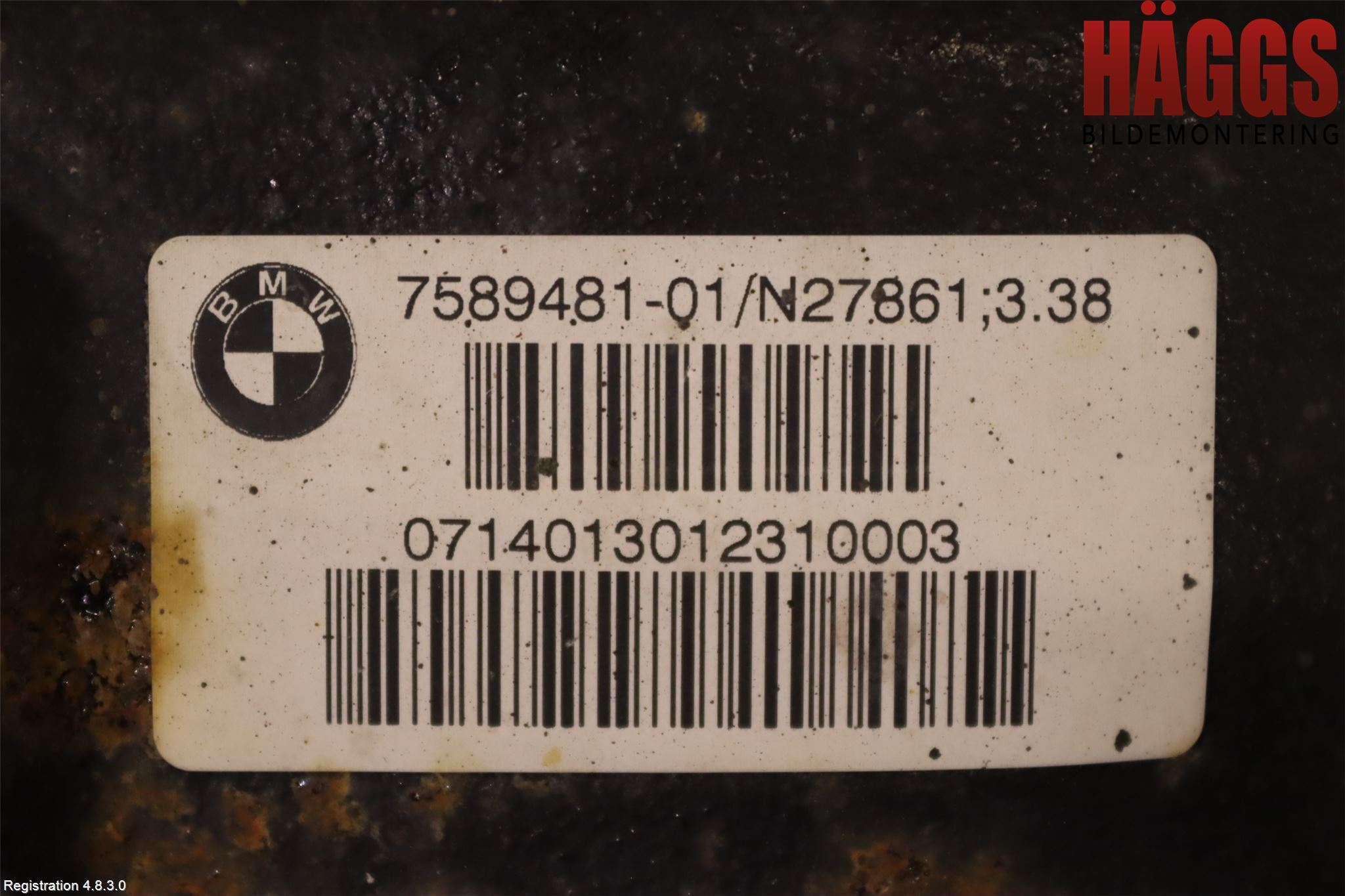 BMW 3 GT F34 13-19 Bakväxel-Diff