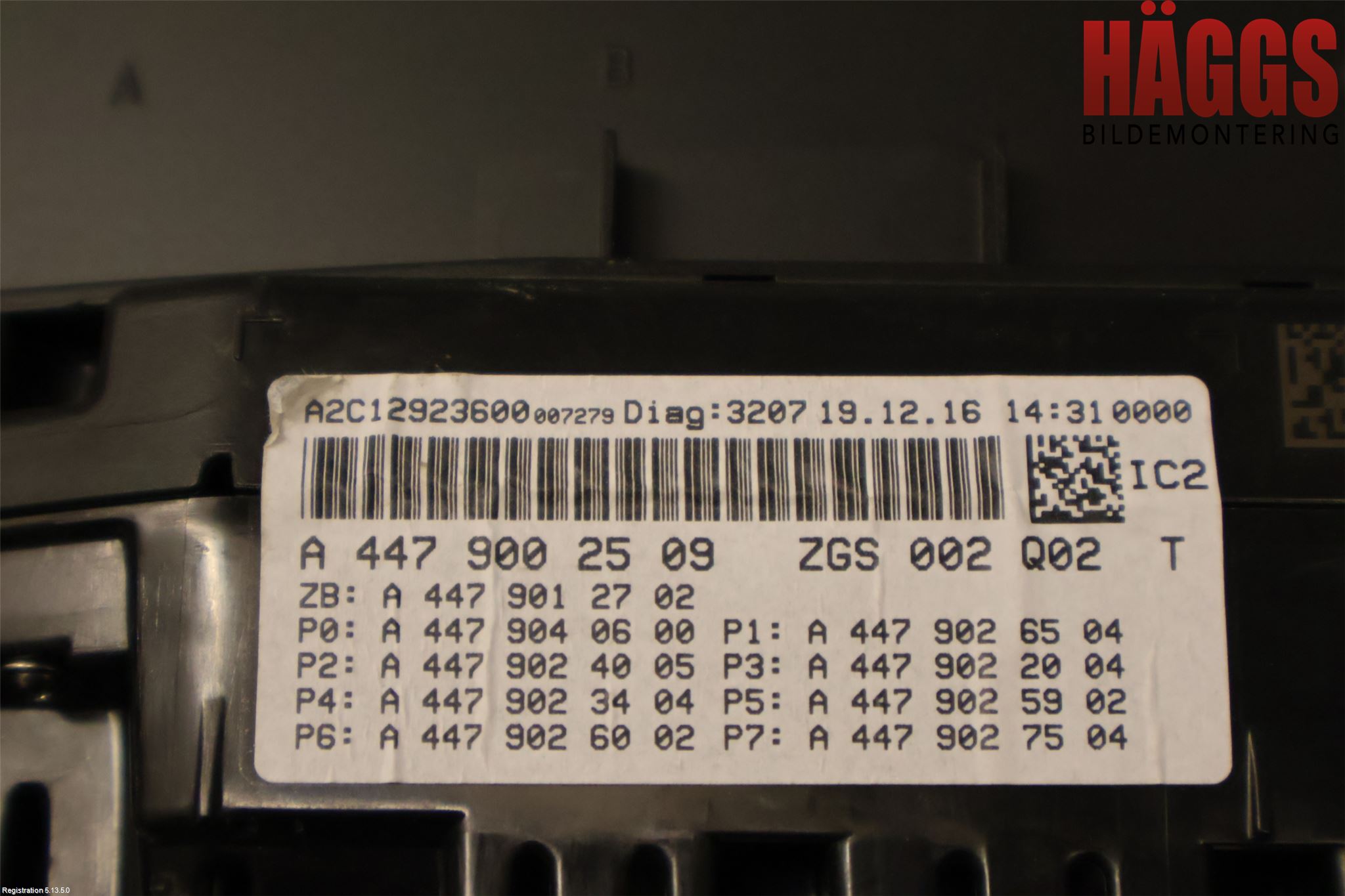 Mercedes-Benz MB VITO/V-KLASS (W640,W447,W448) 14- Instrument Komb