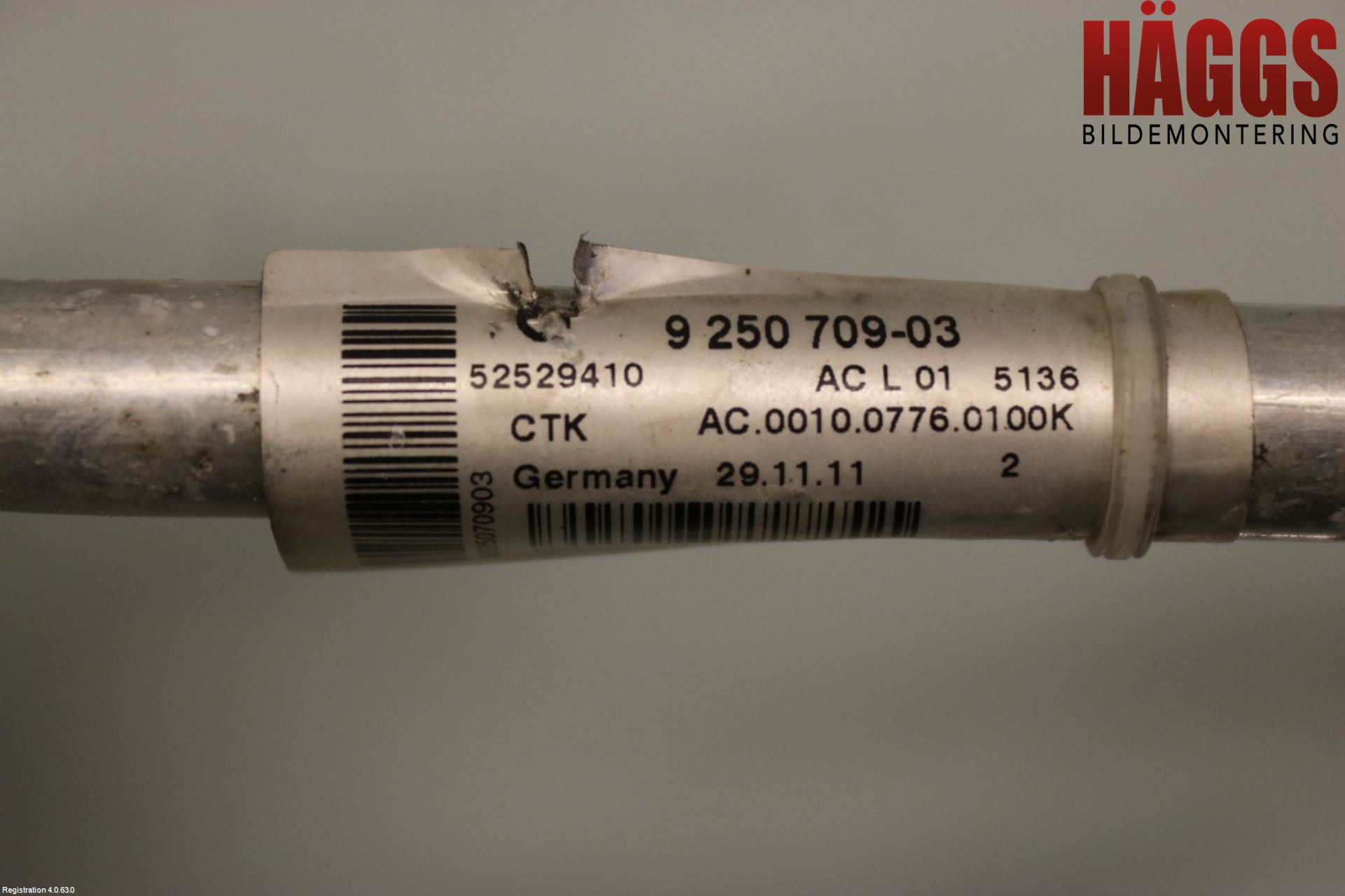 BMW 5 F10/F11/F18 09-17 Ac Slang-Rör