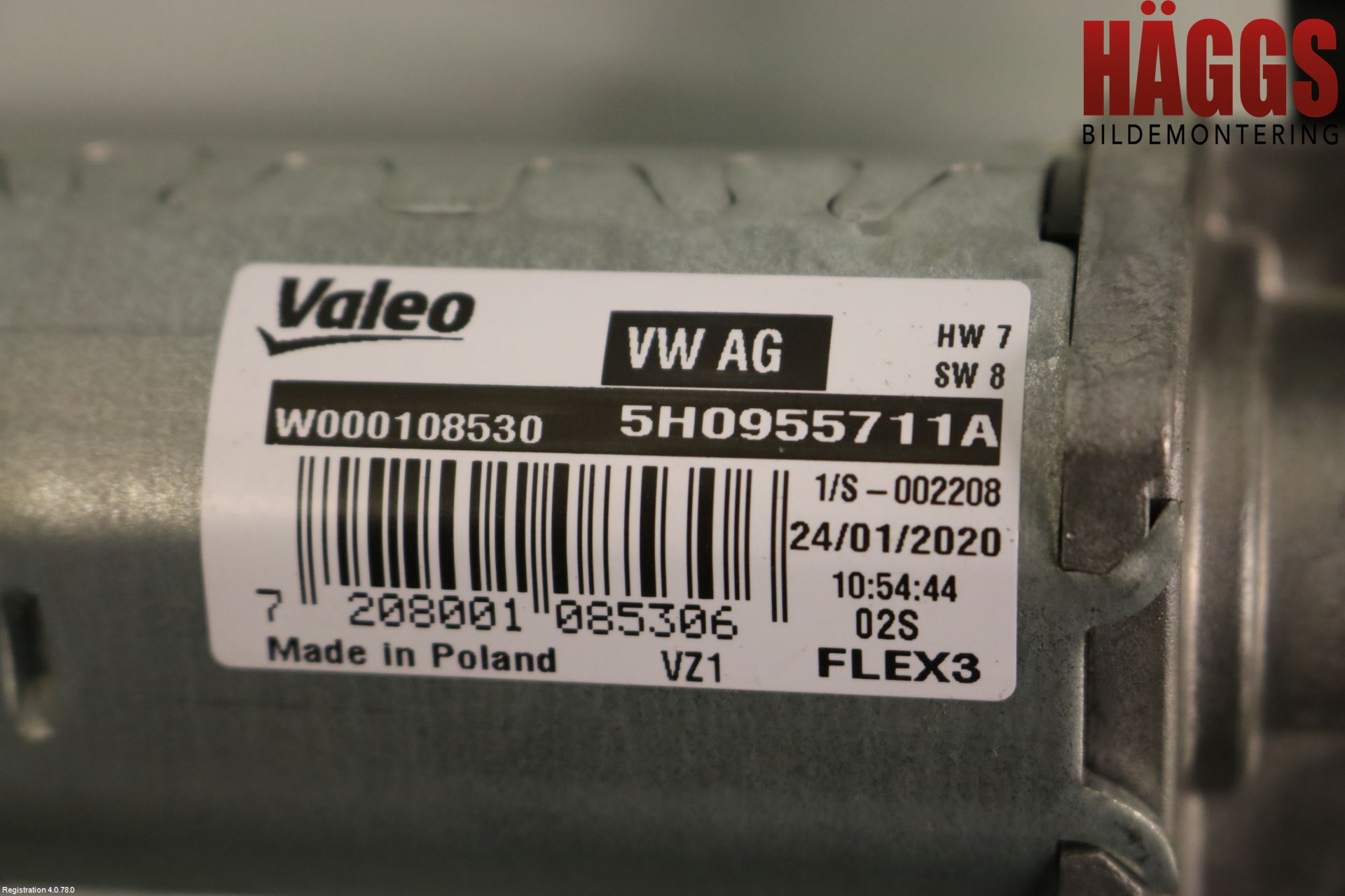 Volkswagen VW GOLF / E-GOLF VIII 20- Torkarmotor Baklucka