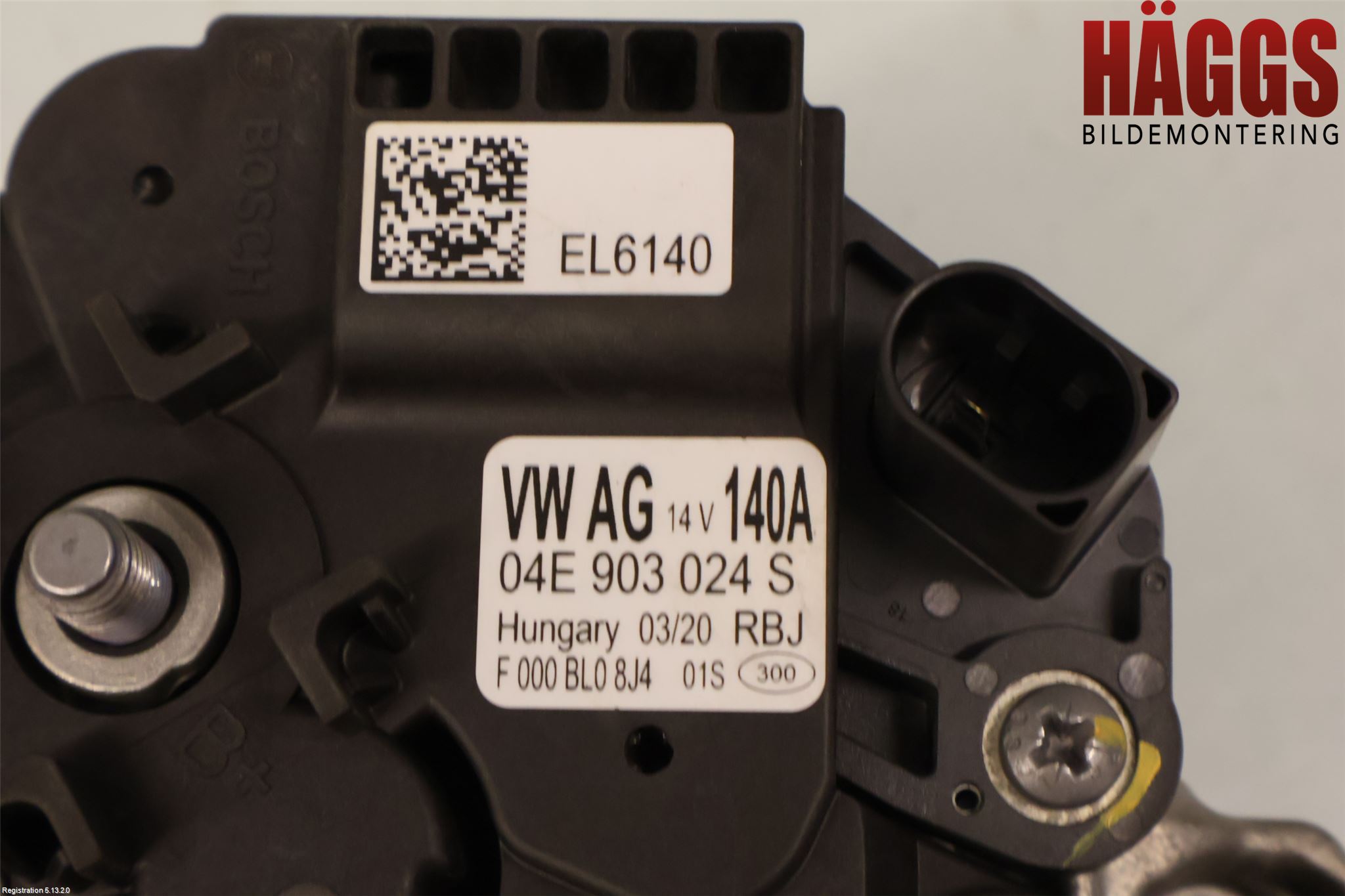 Volkswagen VW CADDY 16-20 Generator