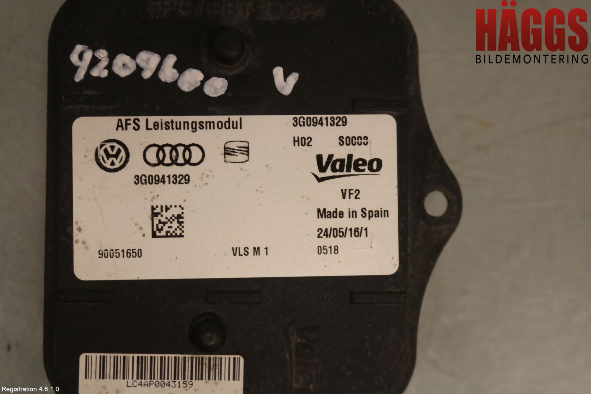 Volkswagen VW PASSAT 15-19 Styrenhet Strålkastare