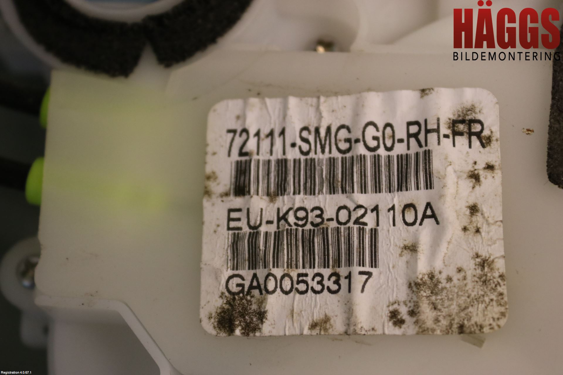Honda CIVIC 06-11 Låskista-Dörrlås
