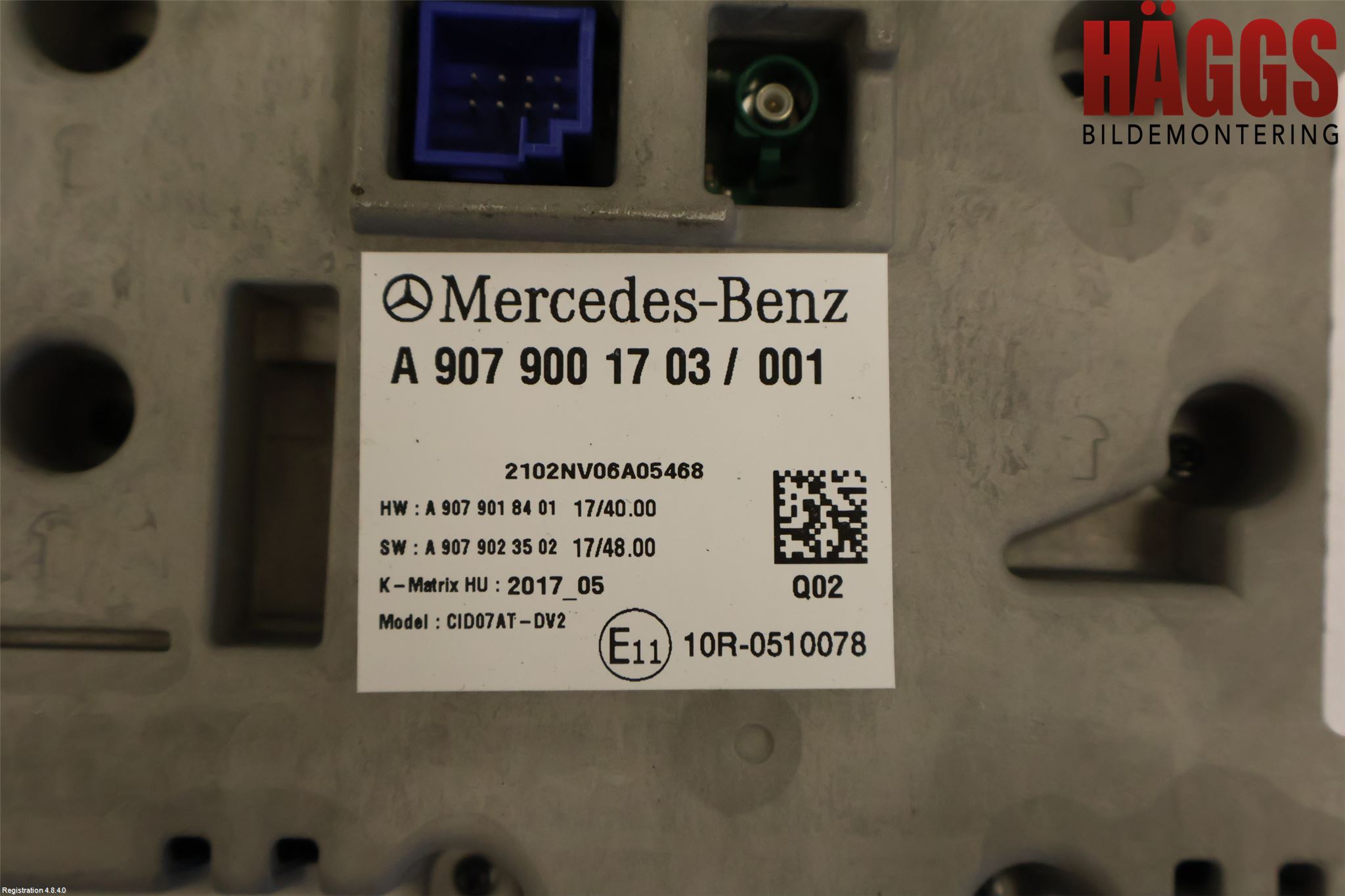 Mercedes-Benz MB SPRINTER (W907/W910) 19- Bildskärm