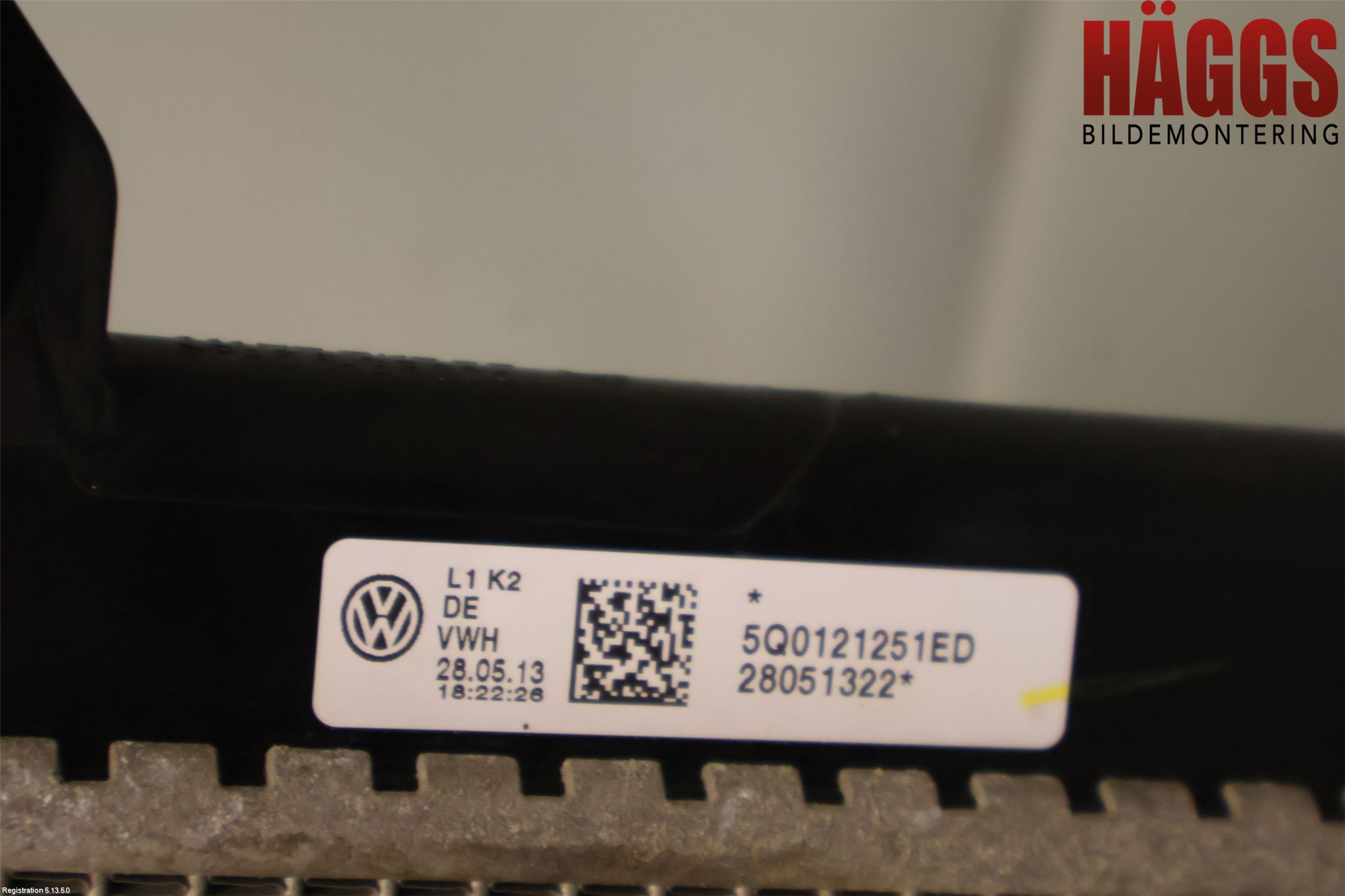 Volkswagen VW GOLF / E-GOLF VII 13-20 Kylare Man