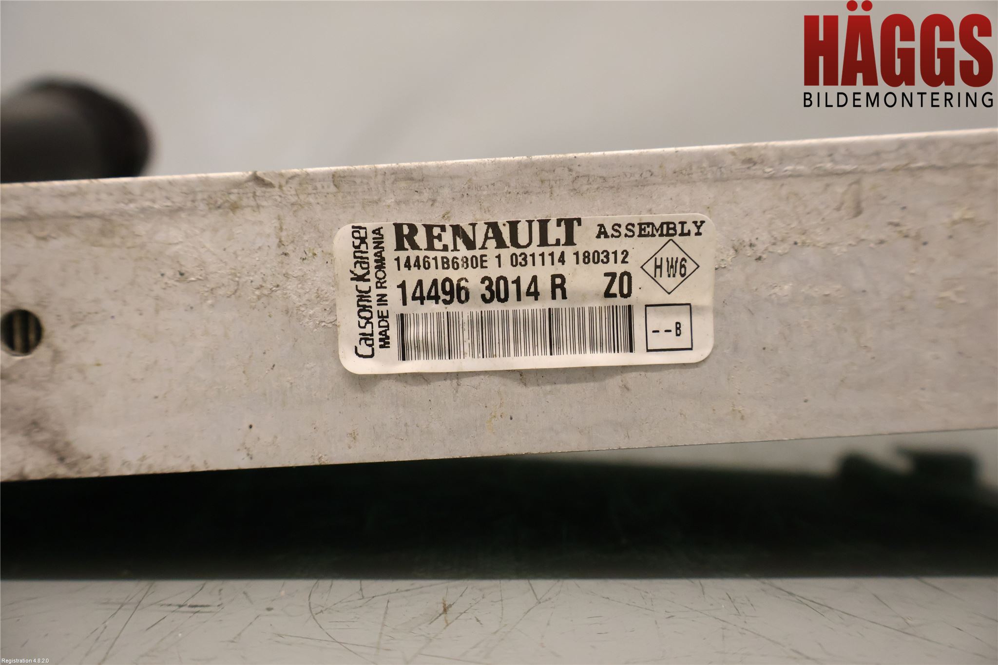 Renault CAPTUR 13-19 Laddluft-Intercooler Kyl