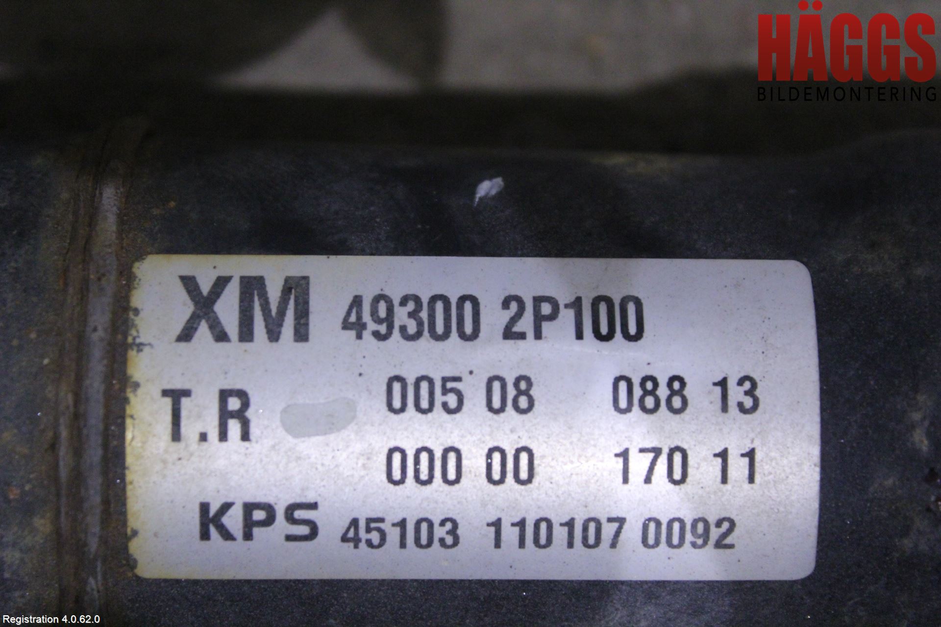 Kia SORENTO 10-14 Mellanaxel Komp