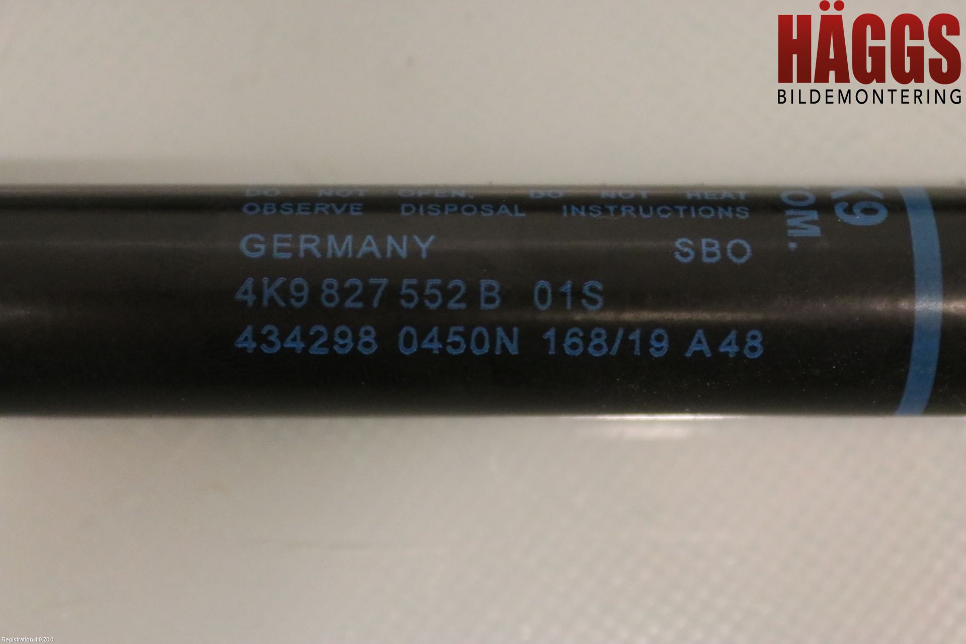 Audi A6 F2/C8 19- Gasfjäder Baklucka