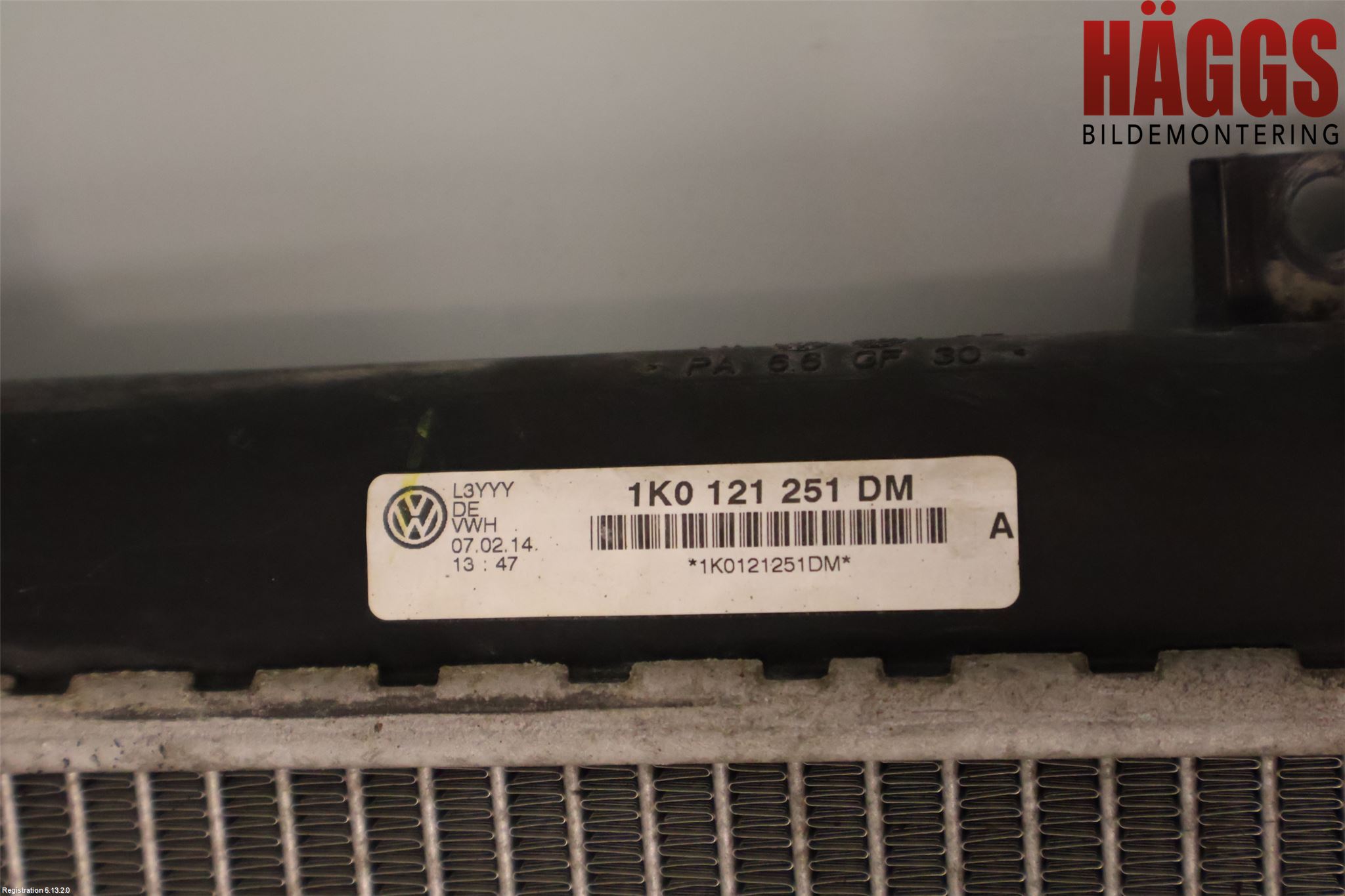 Volkswagen VW CADDY 11-15 Kylare Man