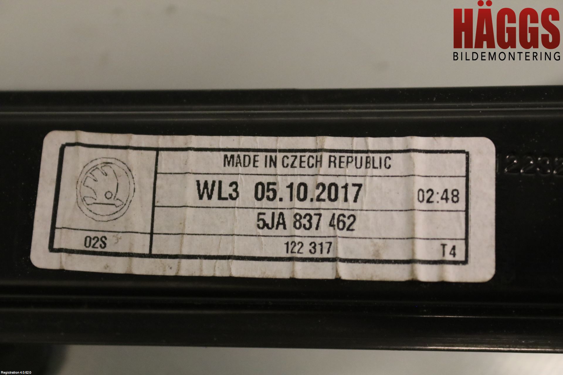 Skoda RAPID Fönsterhissmekanism