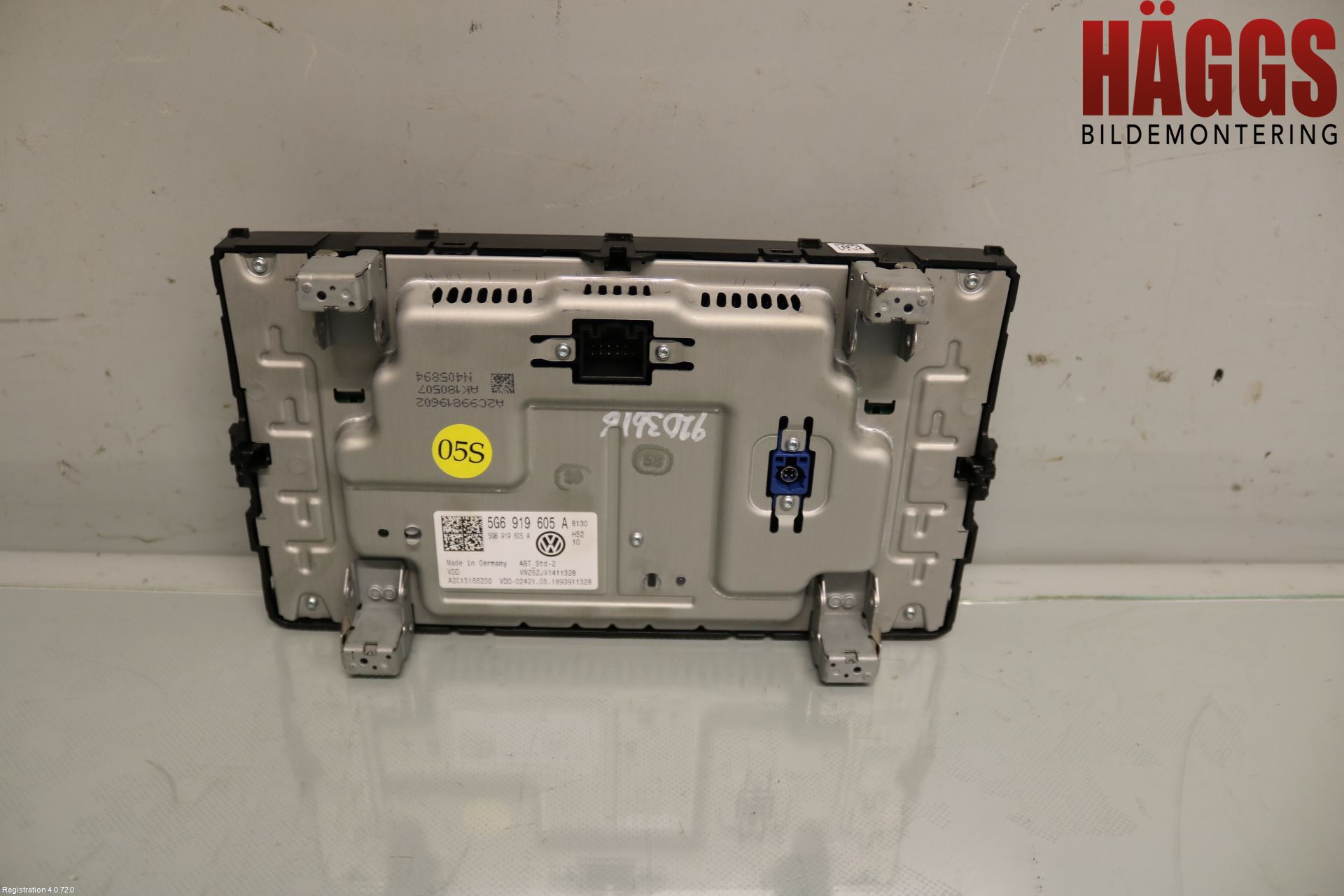 Volkswagen VW GOLF / E-GOLF VII 13-20 Cd Radio - Multimediapanel