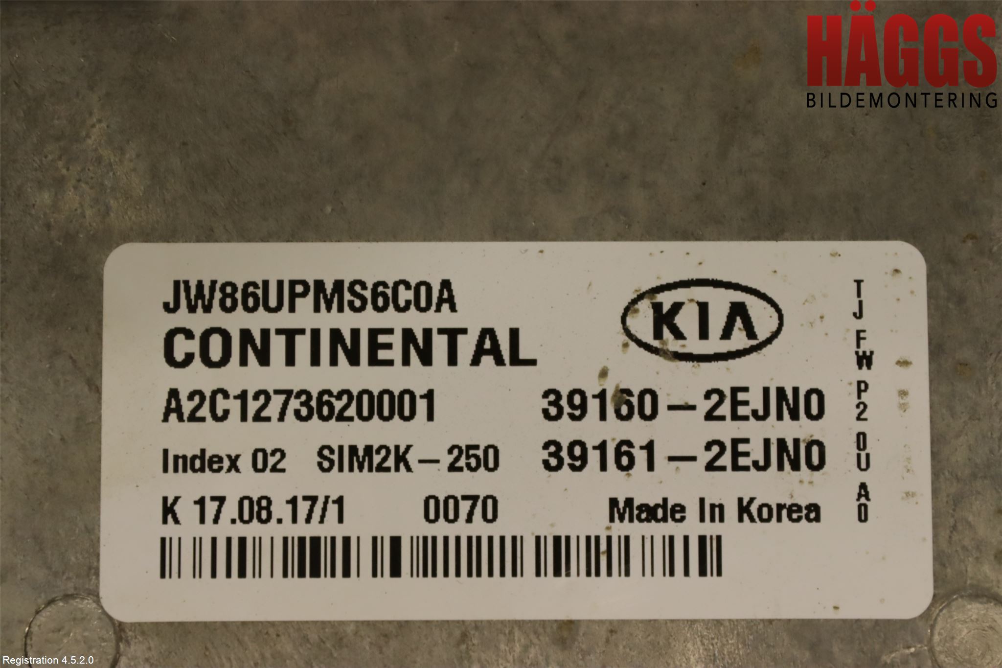 Kia OPTIMA 16-20 Styrenhet Insprut Bensin