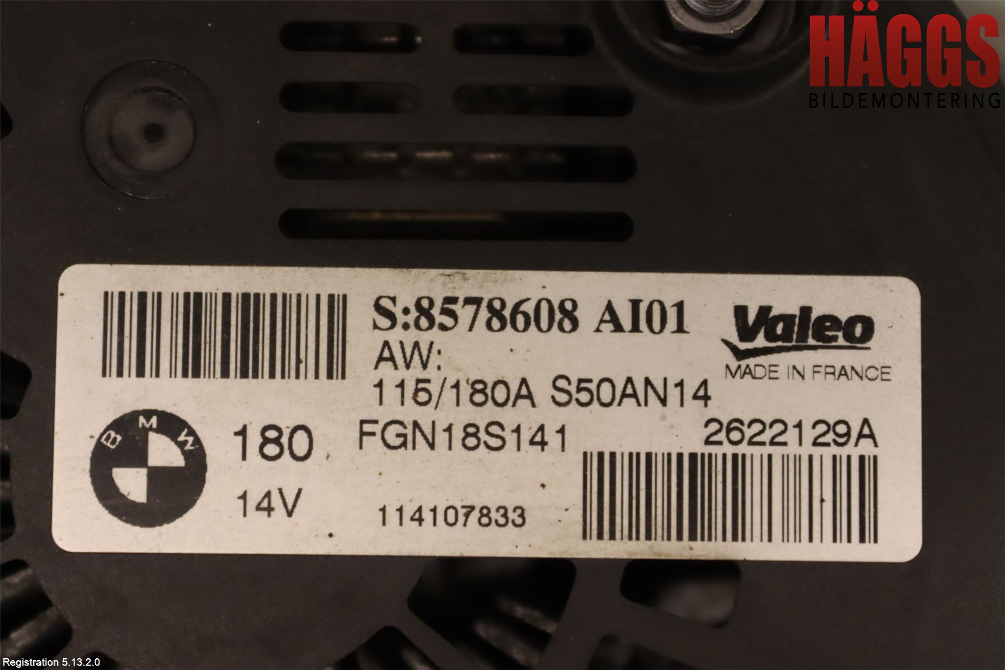BMW 3 F30/F31/F80 12-19 Generator