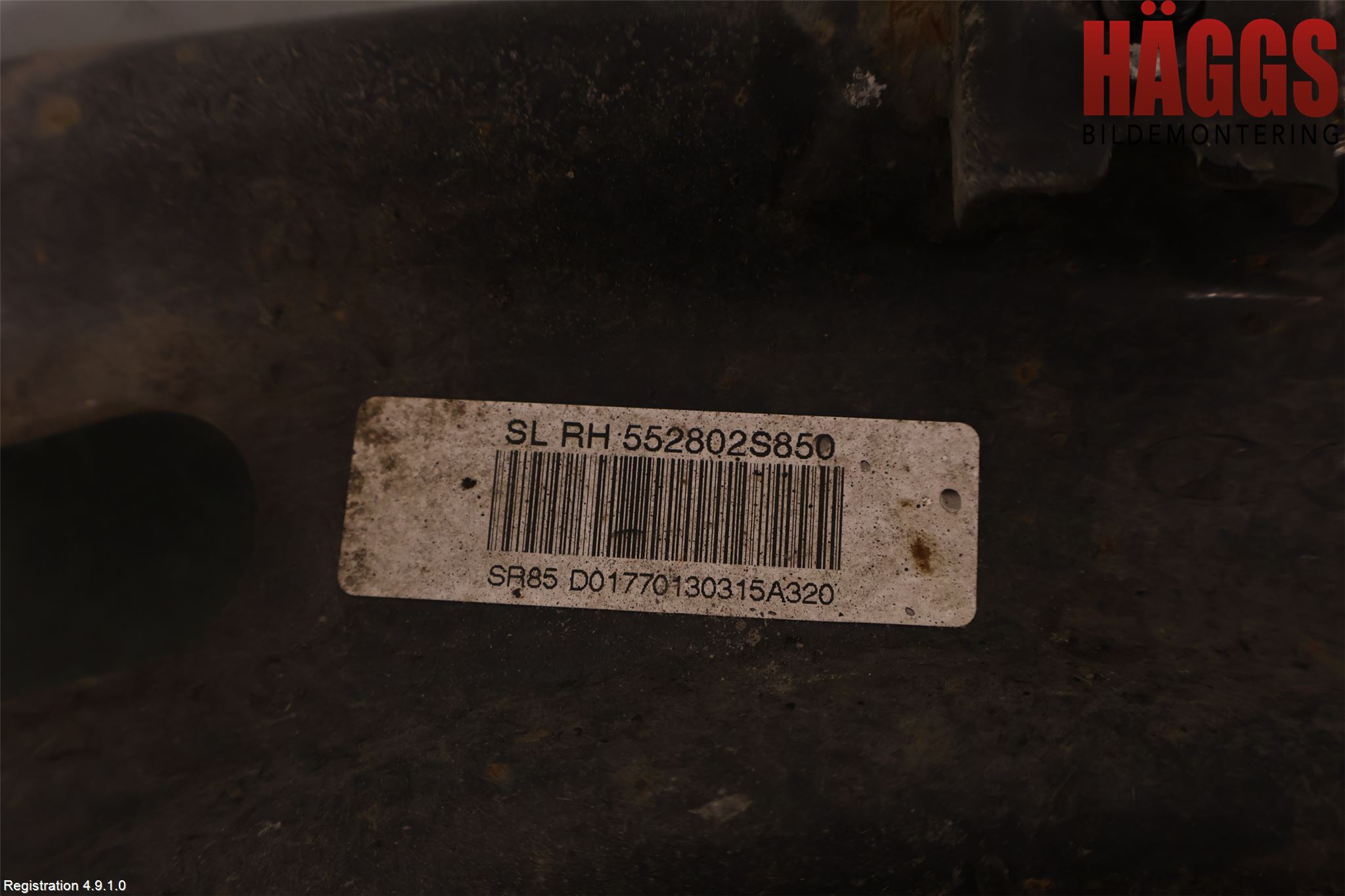 Kia SPORTAGE (SL) 11-15 Bärarm Bak Höger