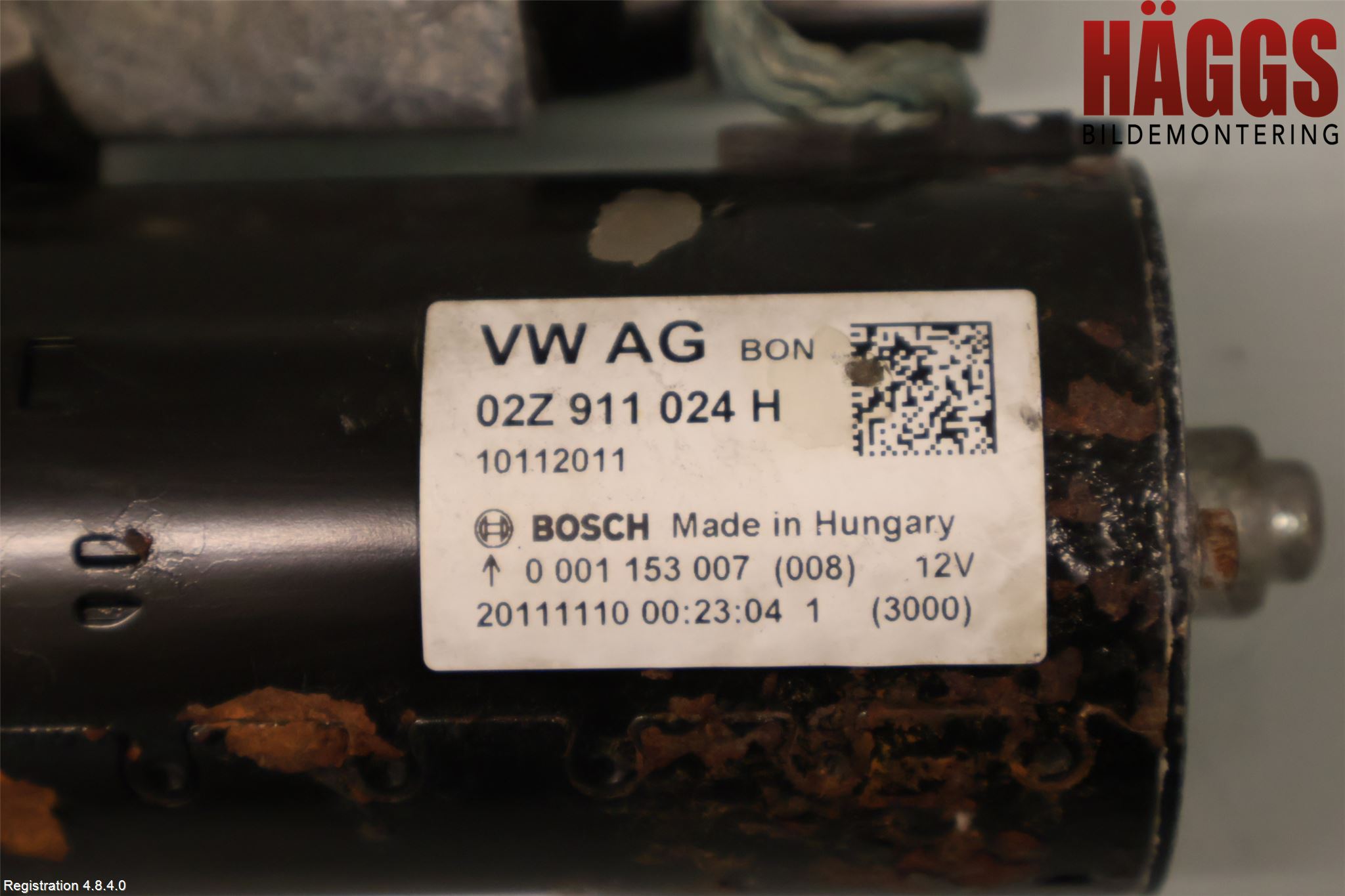 Volkswagen VW GOLF VI 09-13 Startmotor