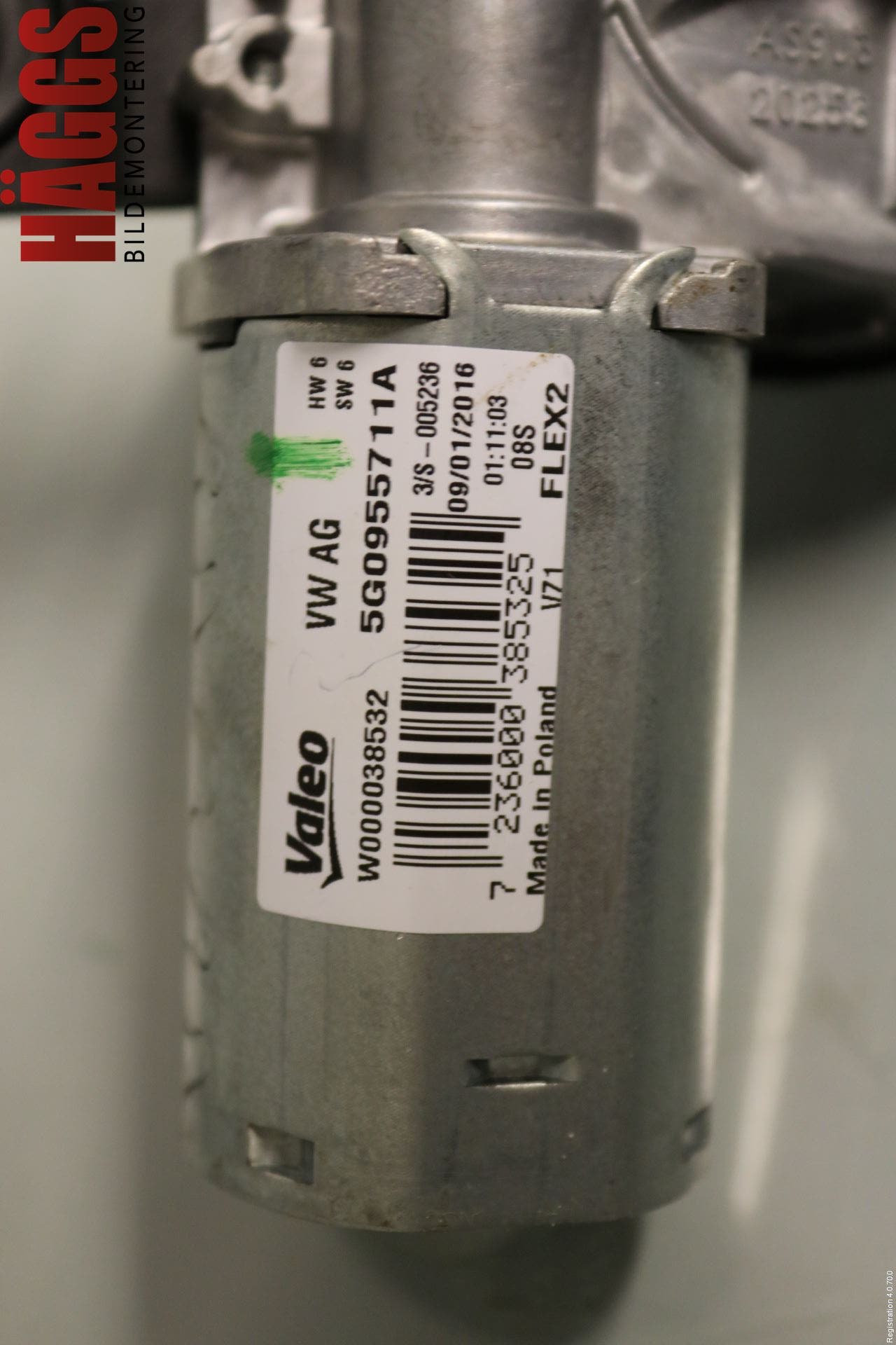 Volkswagen VW GOLF / E-GOLF VII 13-20 Torkarmotor Baklucka