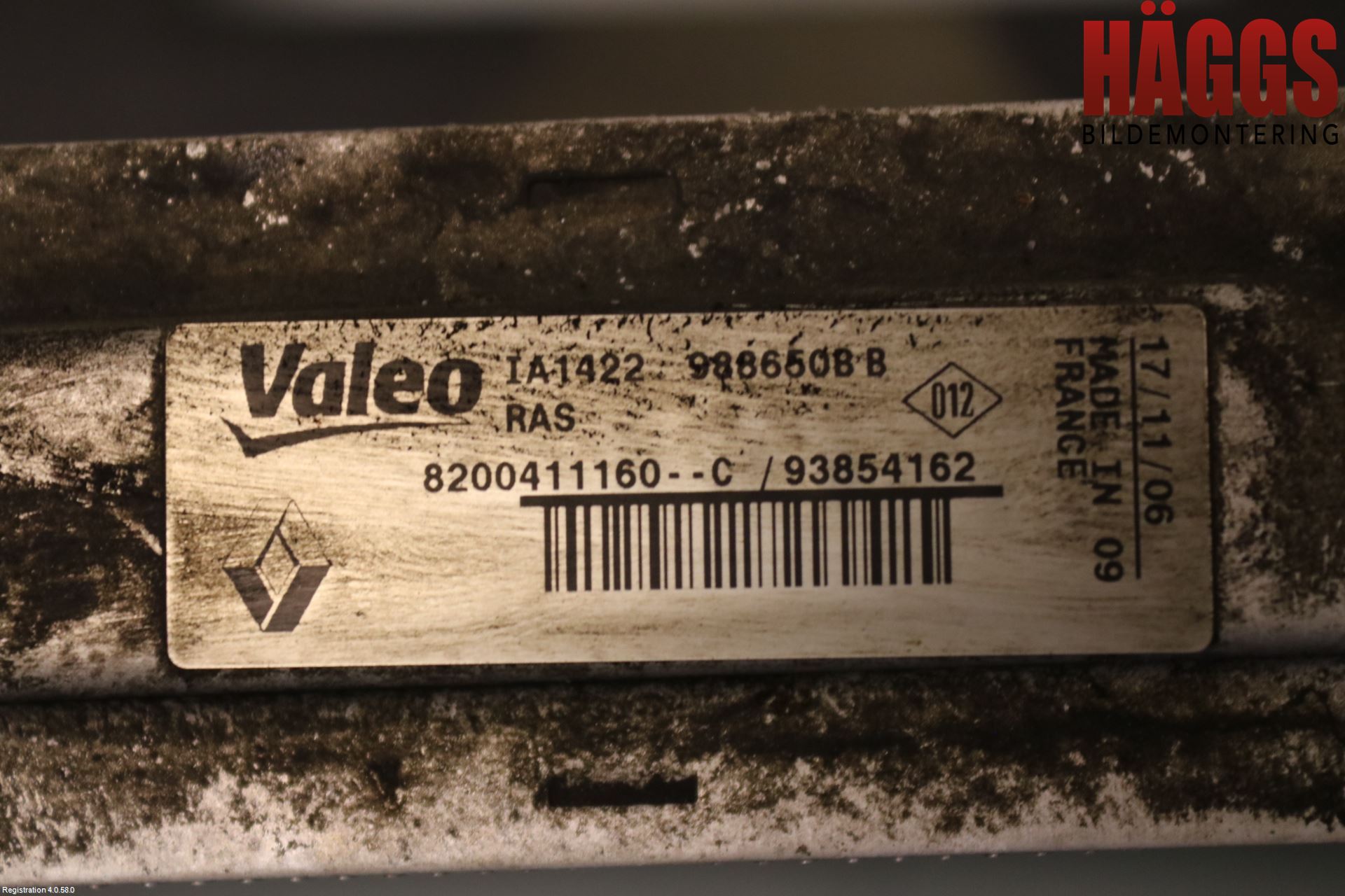 Opel VIVARO 01-14 Laddluft-Intercooler Kyl