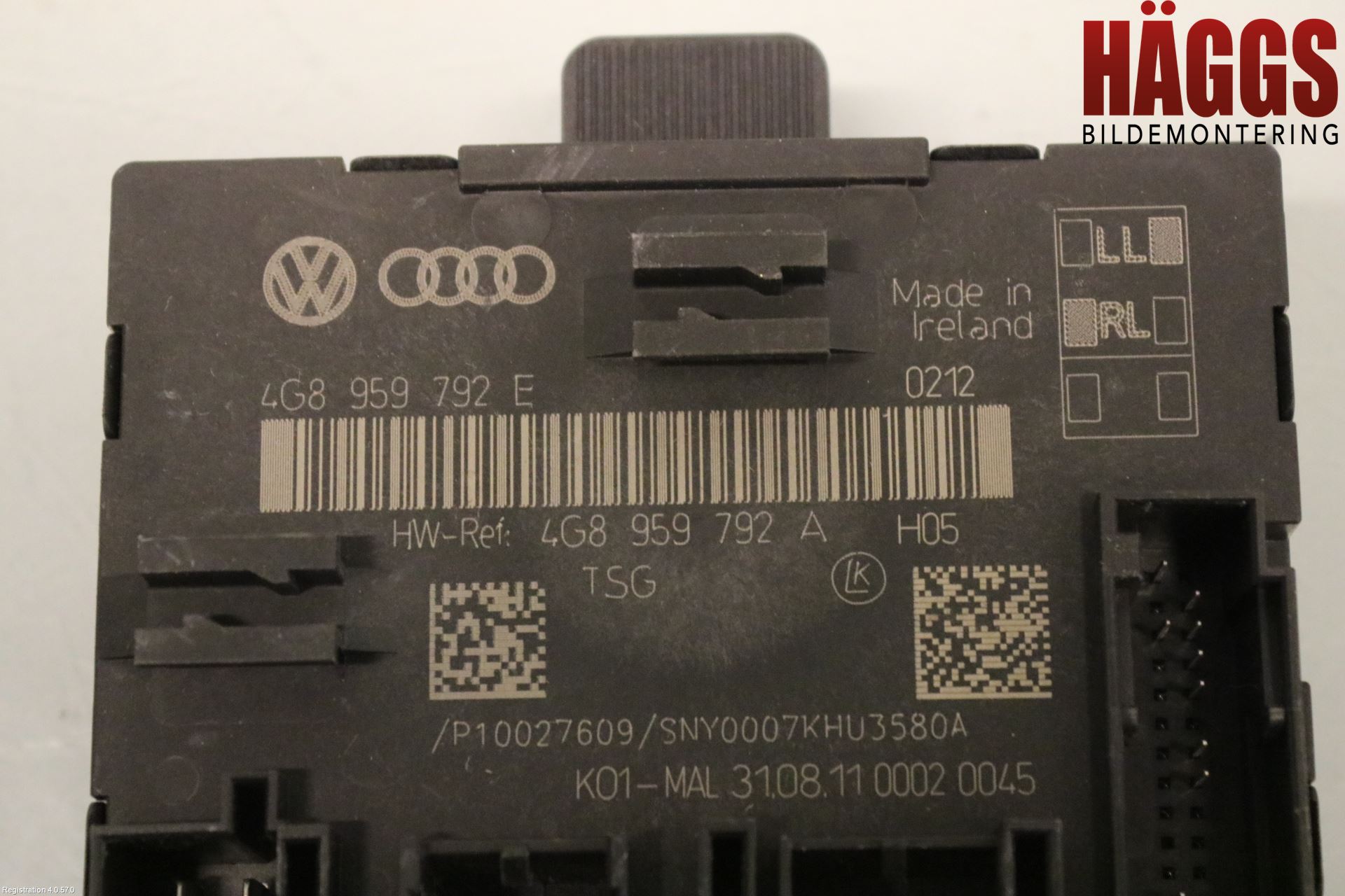 Audi A6/S6 4G 11-18 Styrenhet Dörr