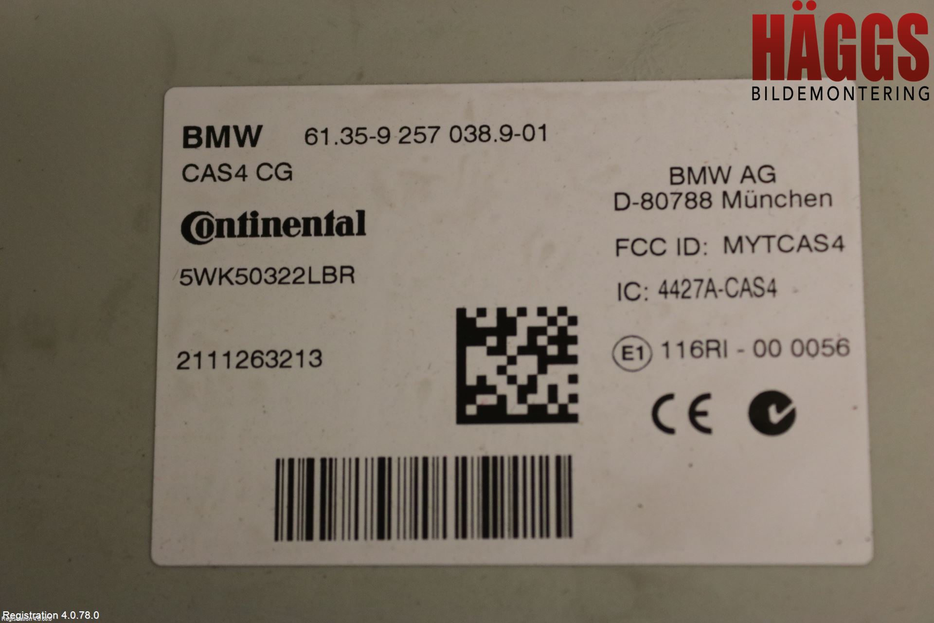 BMW 5 F10/F11/F18 09-17 Styrenhet Centrallås
