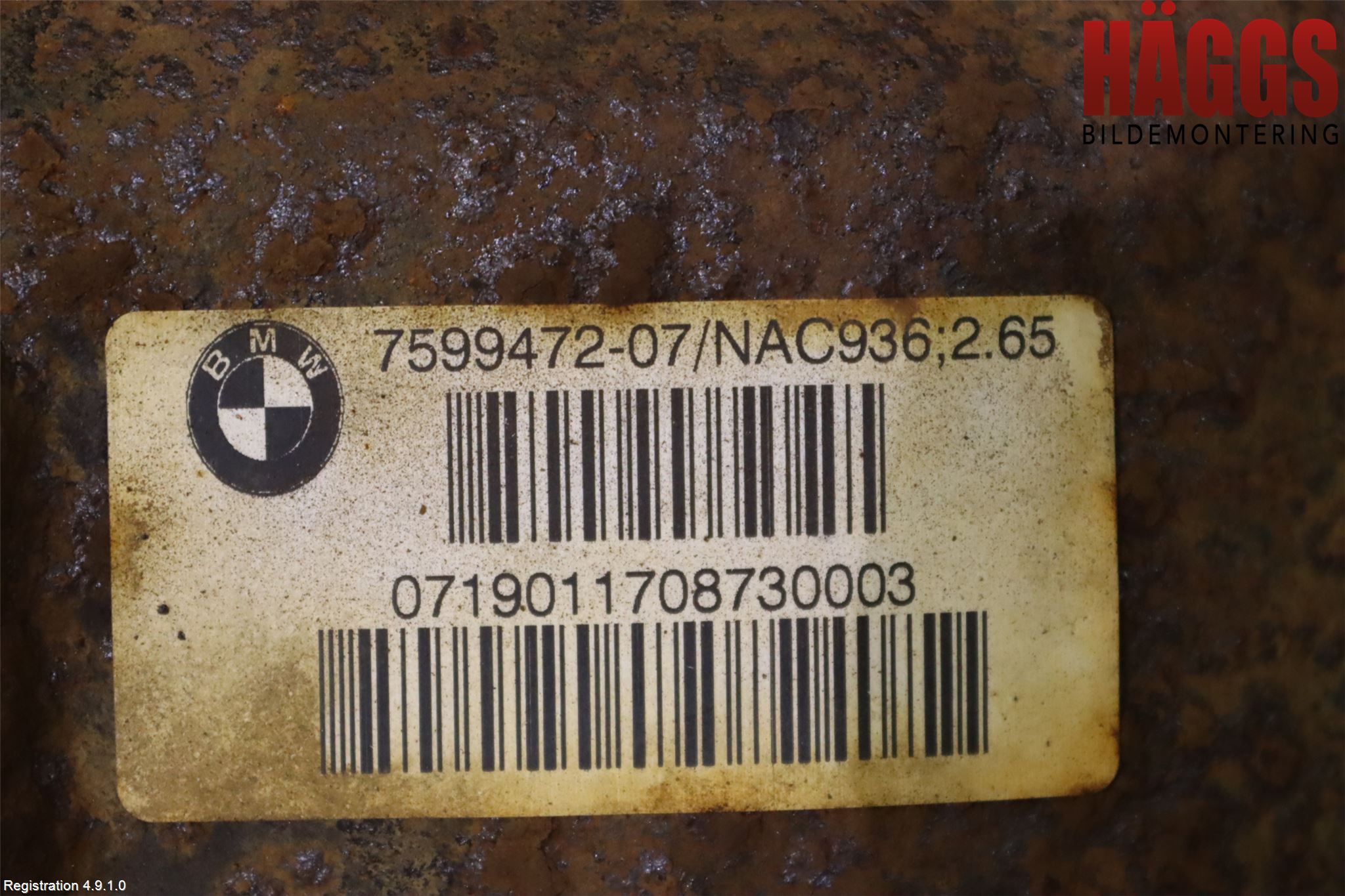 BMW 1 F20/F21 11-19 Bakväxel-Diff