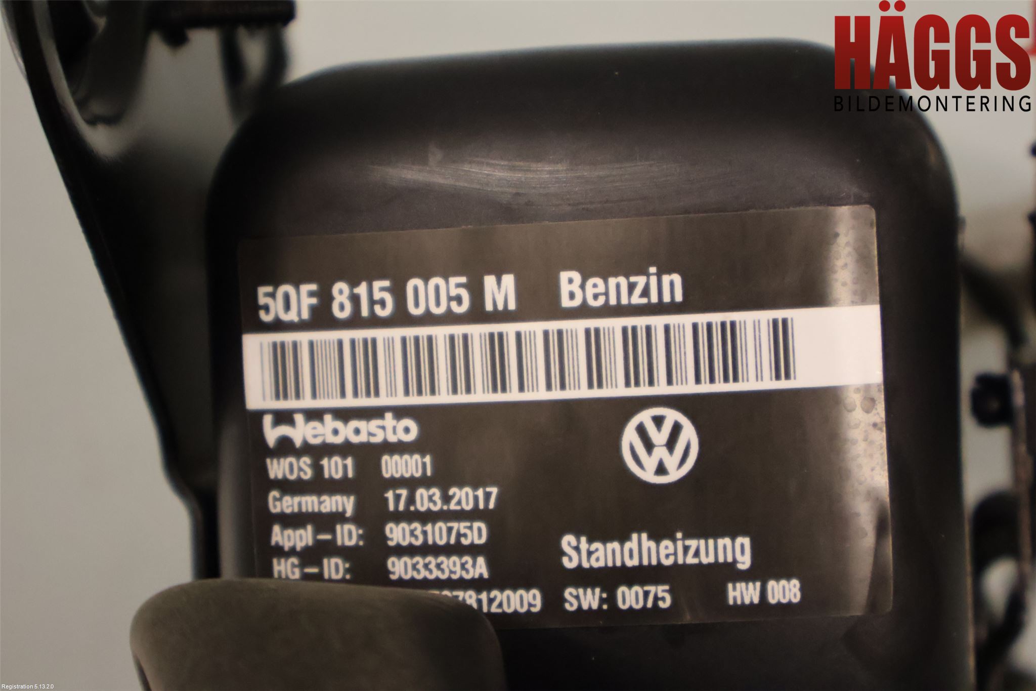 Volkswagen VW TIGUAN 16-24 Bensinvärmare