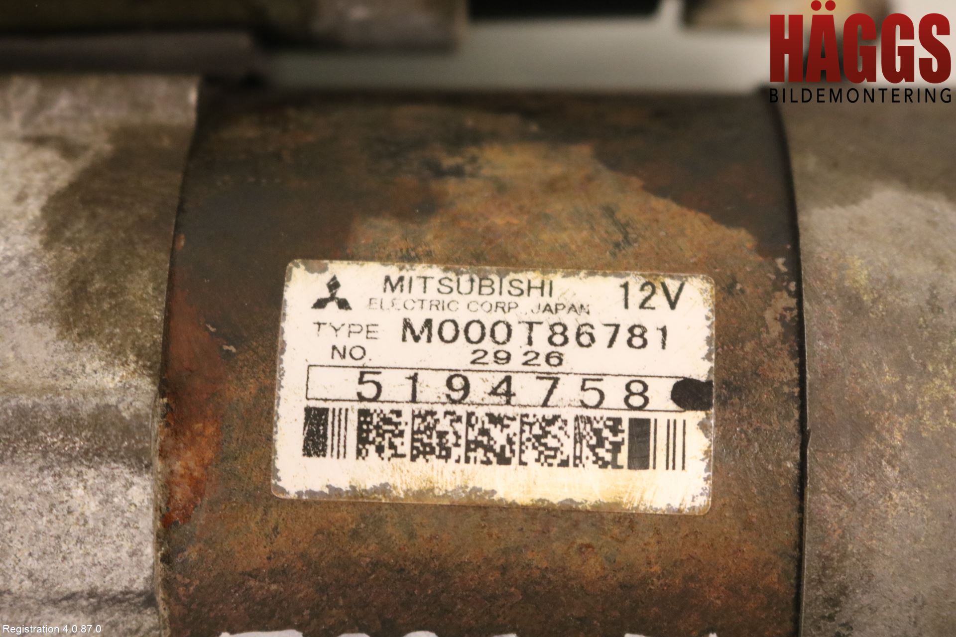 Saab 9-3 VER 1 98-03 Startmotor