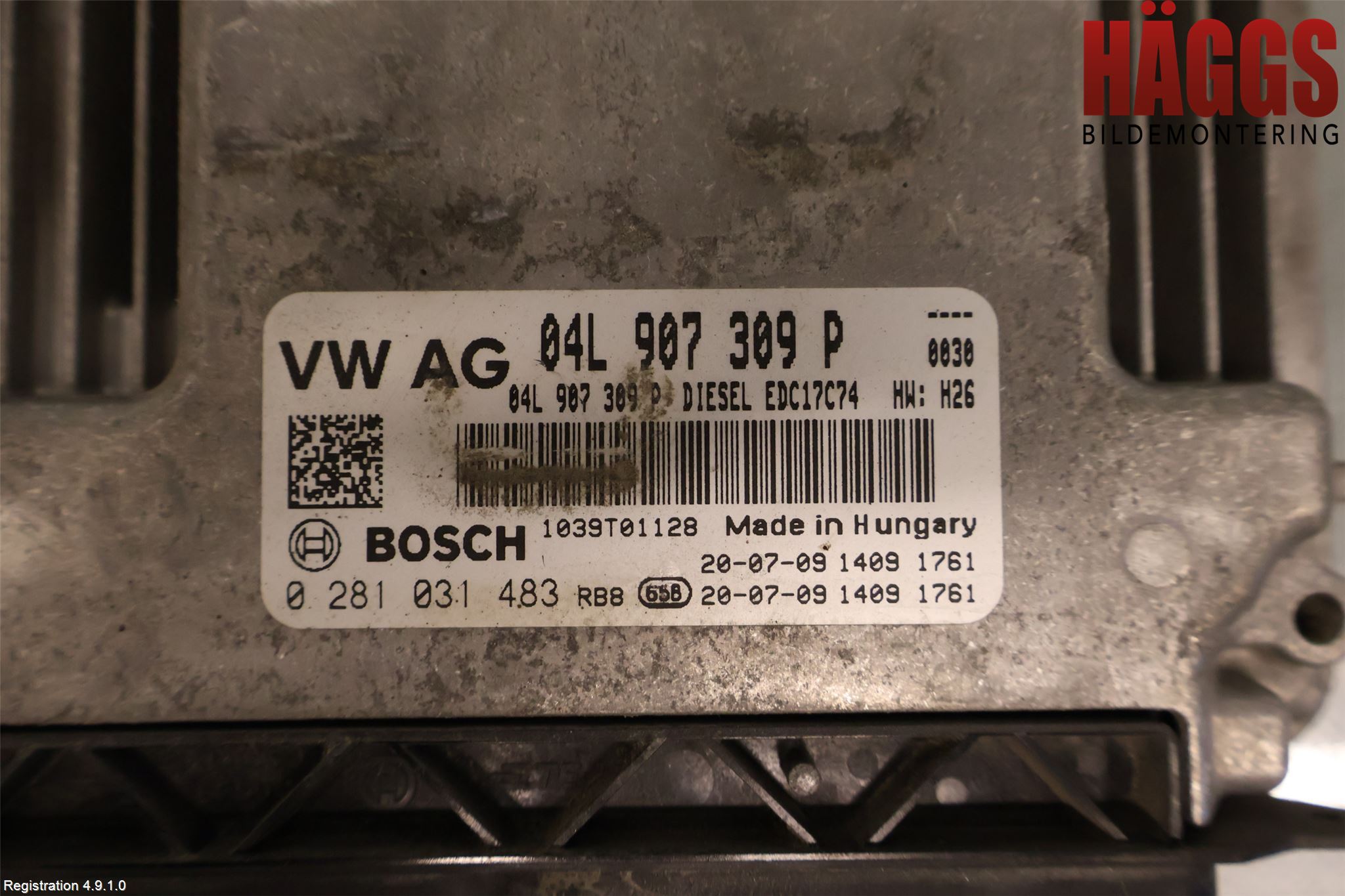 Volkswagen VW PASSAT 20-24 Styrenhet Inspump Diesel