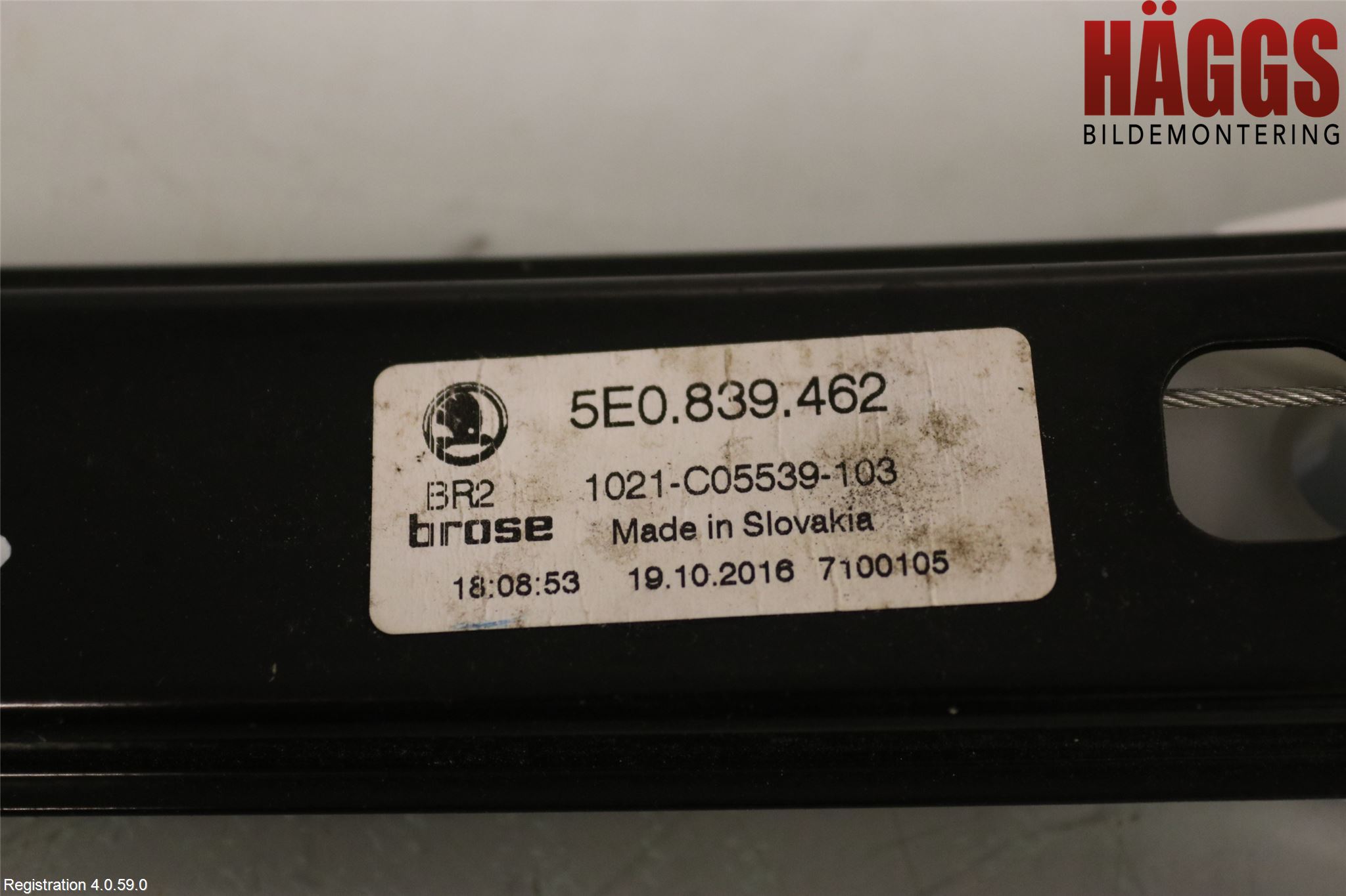 Skoda SUPERB 09-15 Fönsterhissmekanism