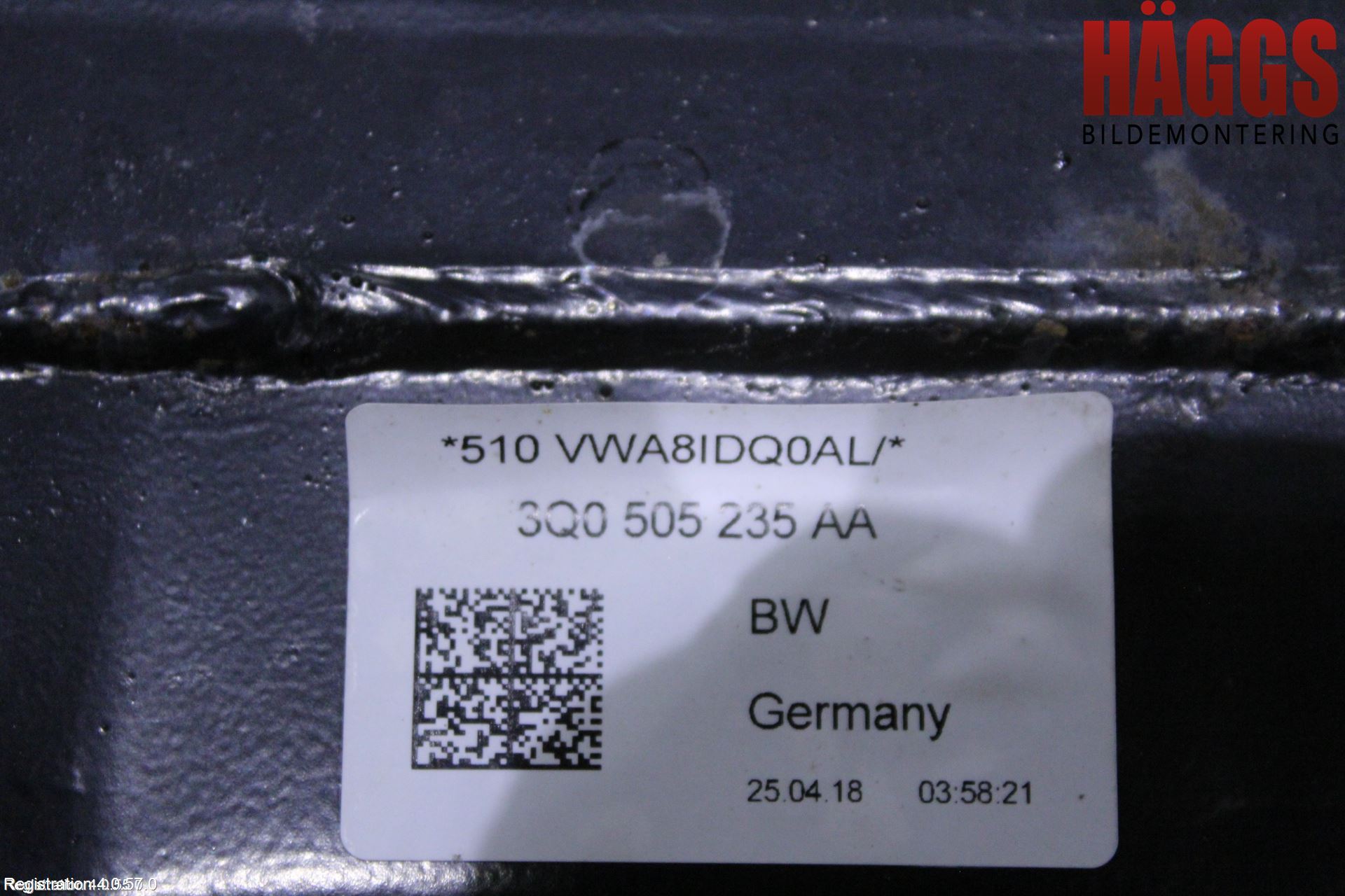 Volkswagen VW PASSAT 15-19 Bakaxelbalk