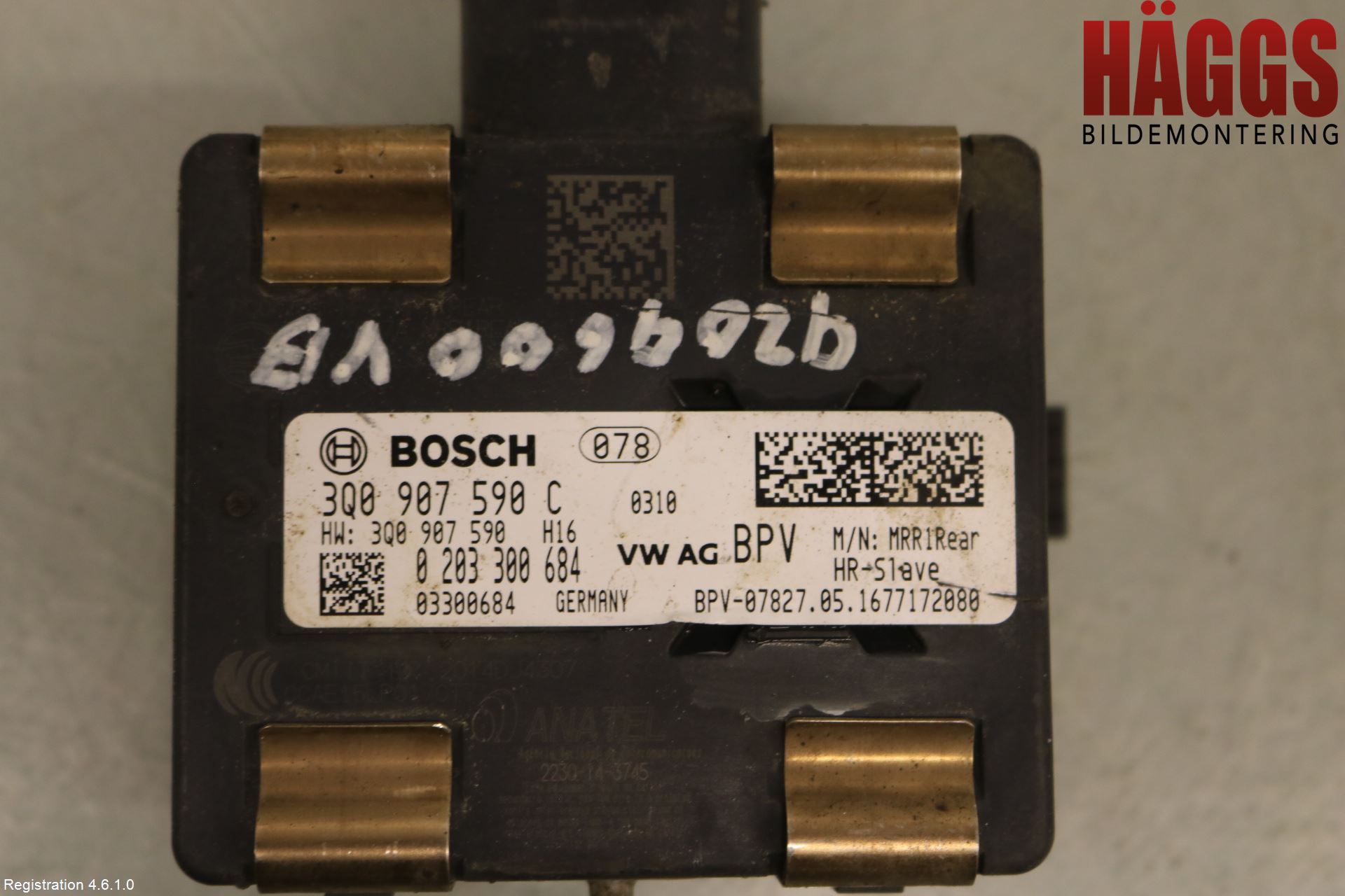 Volkswagen VW PASSAT 15-19 Sensor Aktivt Kollisionsskydd