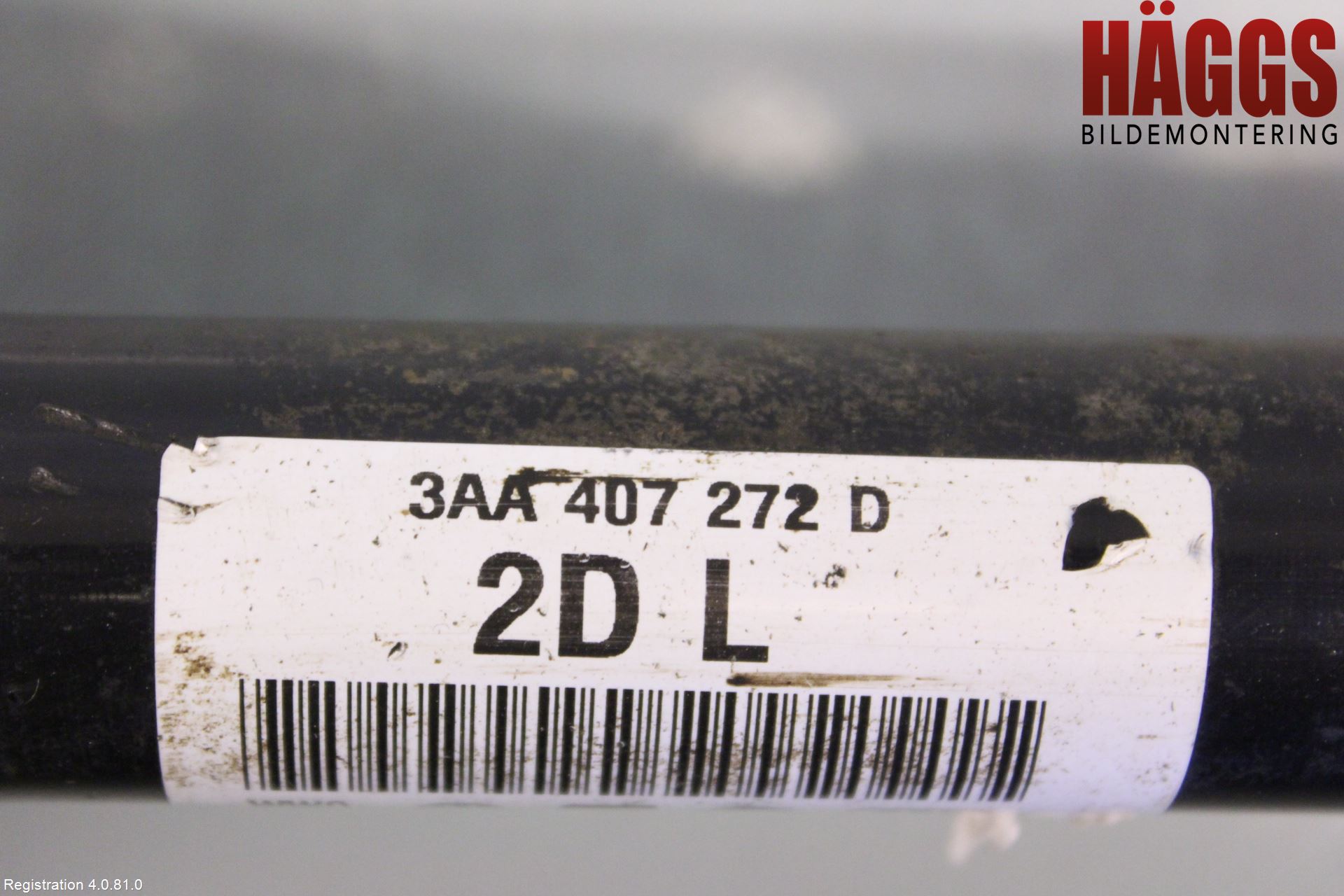 Volkswagen VW PASSAT 11-14 Drivaxel Fram Höger