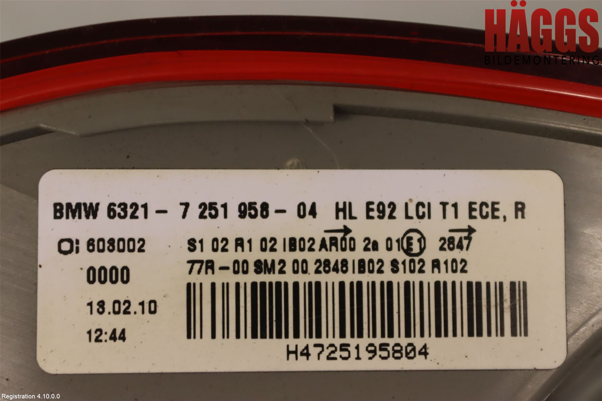 BMW 3 E92/93 Coupé/Cab 05-14 Bakljus Höger