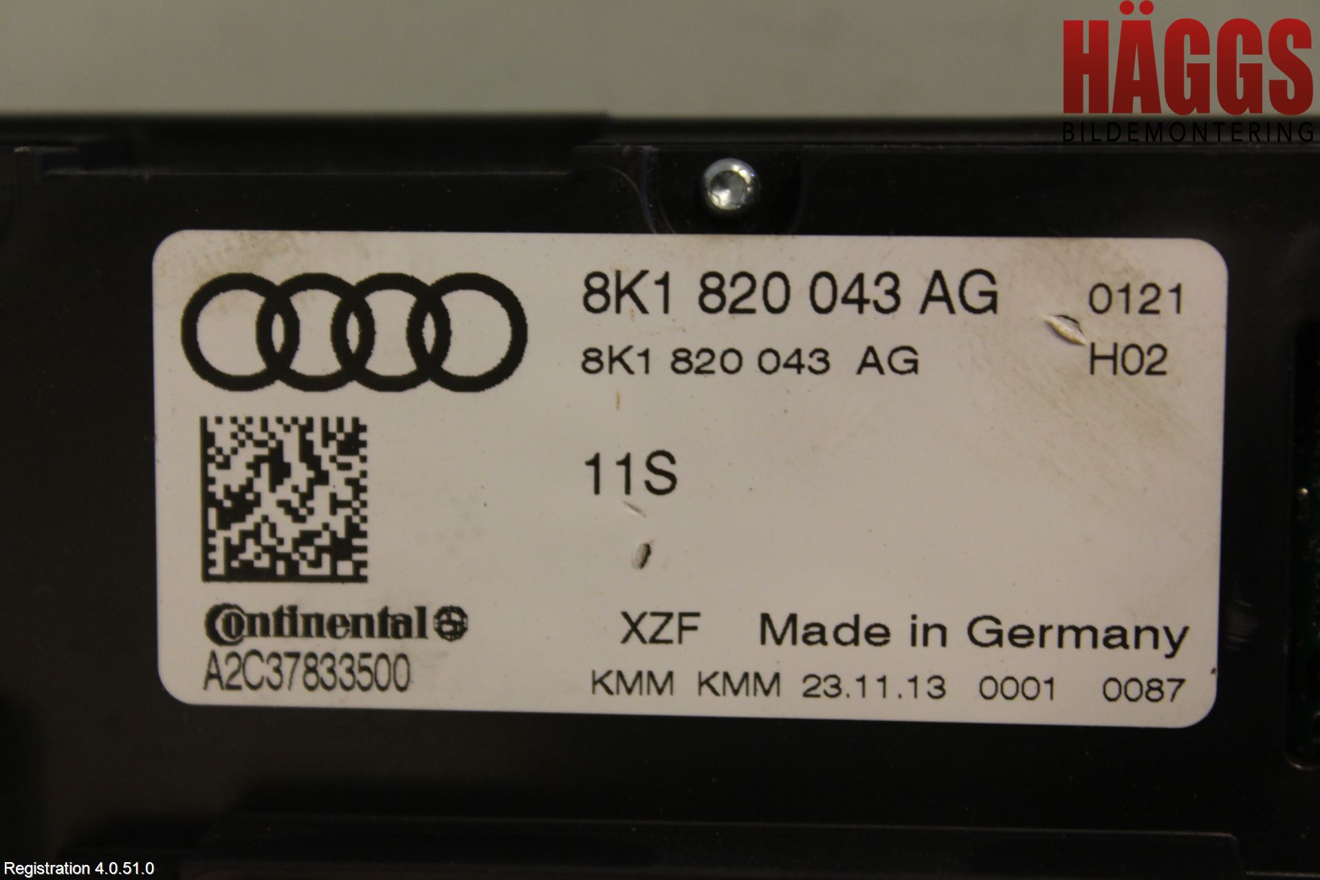 Audi A4 12-15 Ac Styrenhet Ac Manöveren